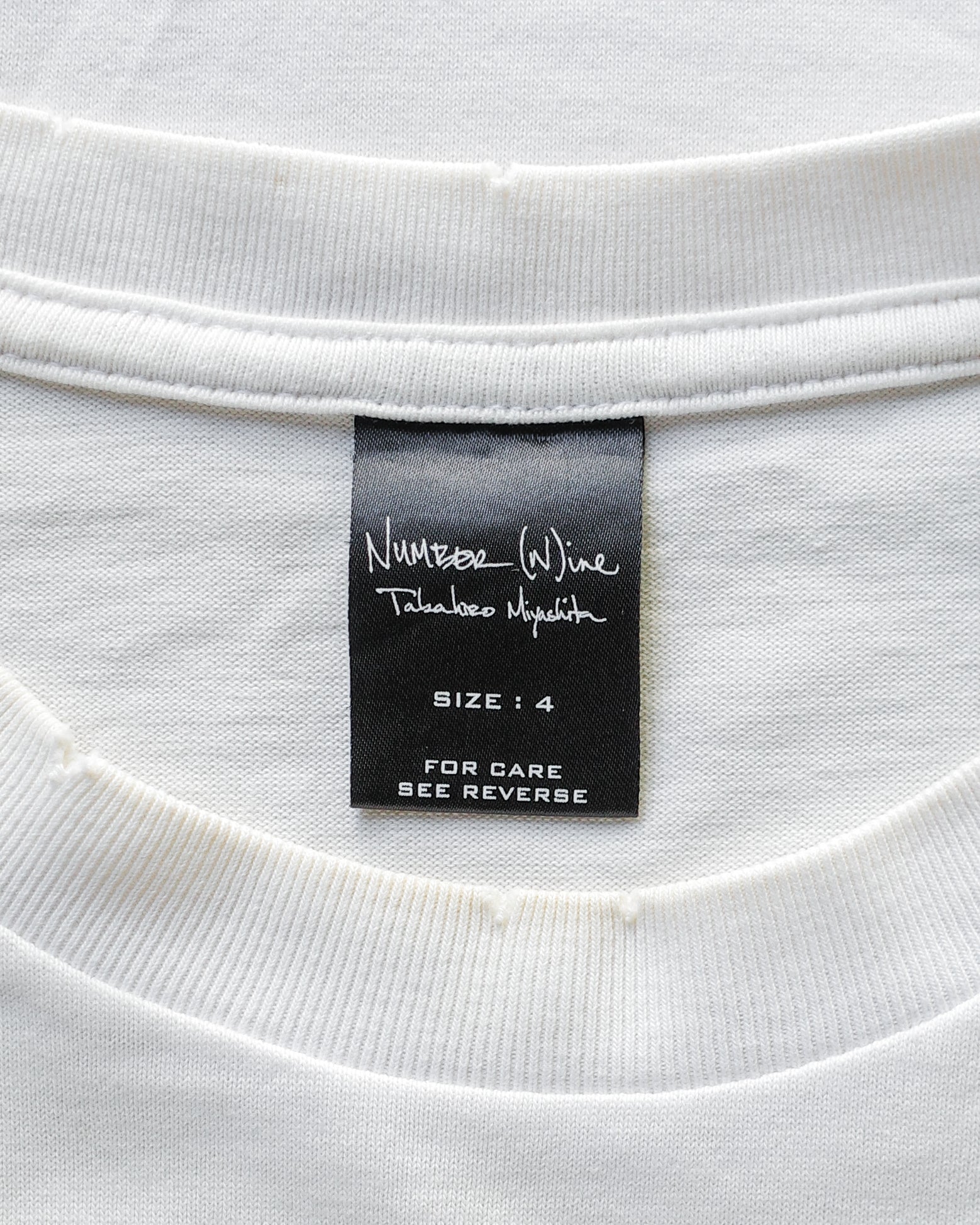 Number (N)ine SS04 Skeleton Tee