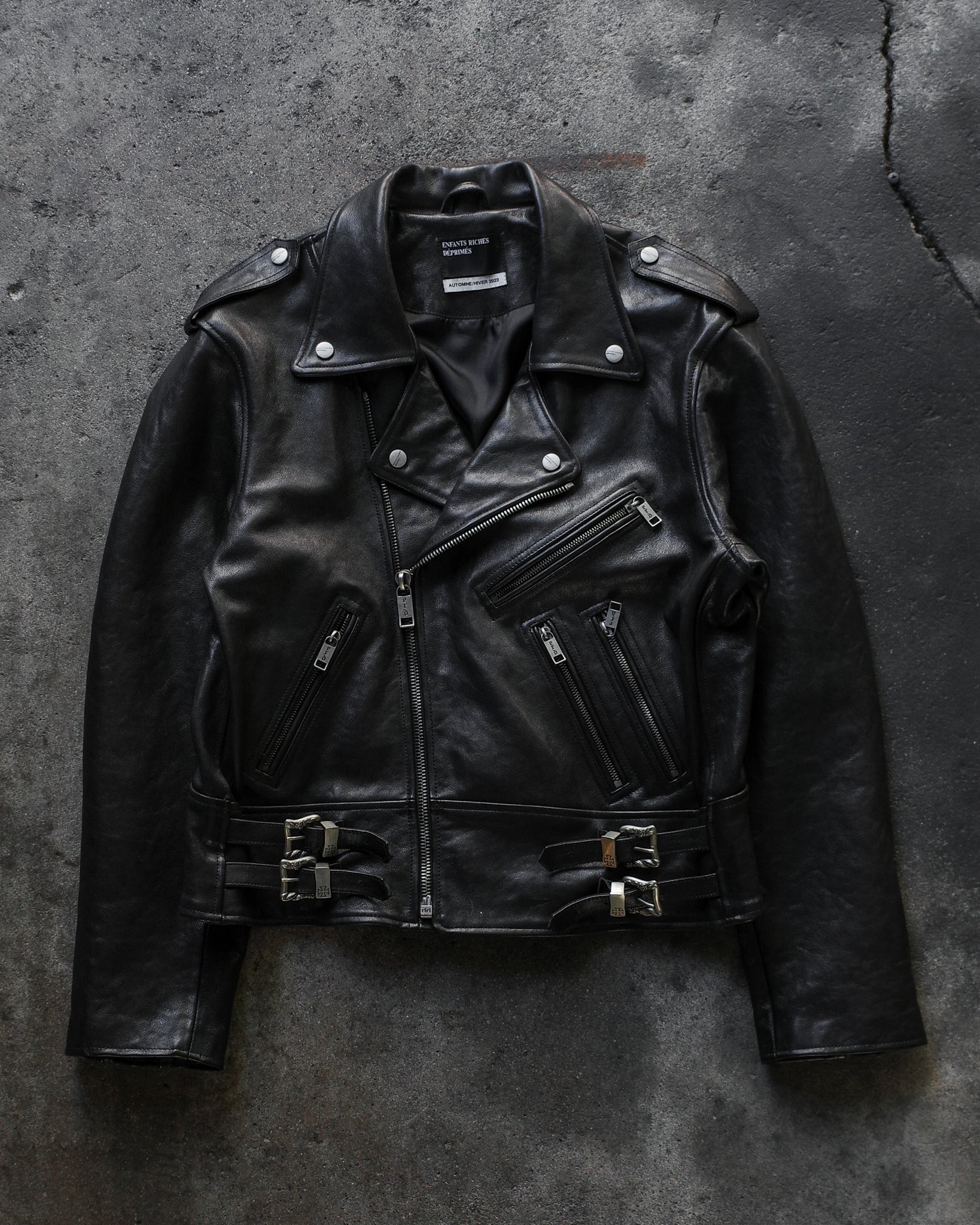 Enfants Riches Déprimés FW23 Rose Buckle Biker Jacket