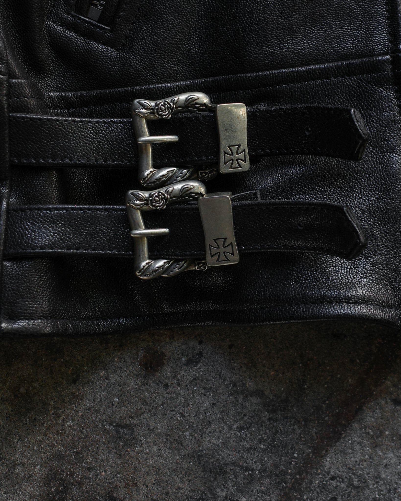 Enfants Riches Déprimés FW23 Rose Buckle Biker Jacket