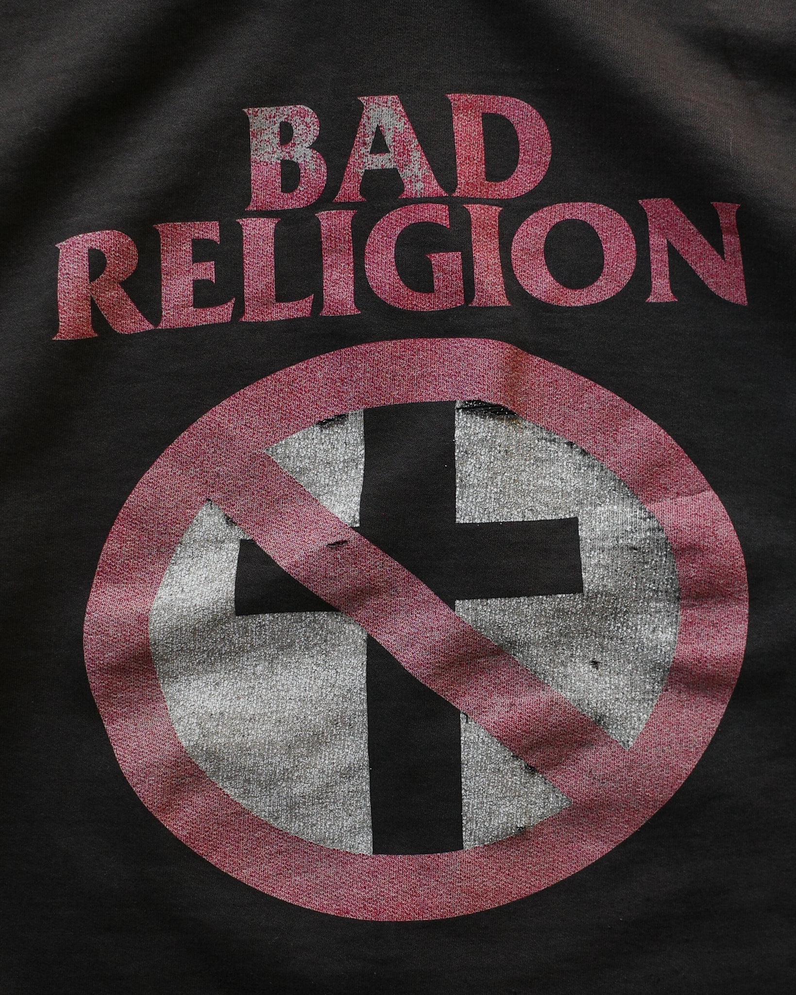 1990s Bad Religion Faded & Distressed Zip Up