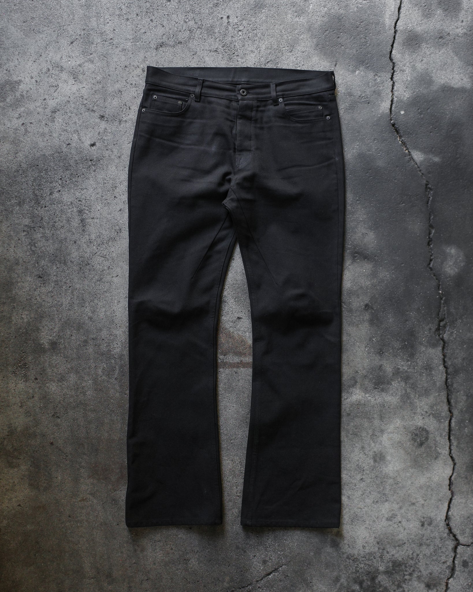 リックオウエンス 22AW JIM CUT スリムフィット デニム ジーンズ Rick Owens 2023 Jim Cut Denim – BLINDATE INC