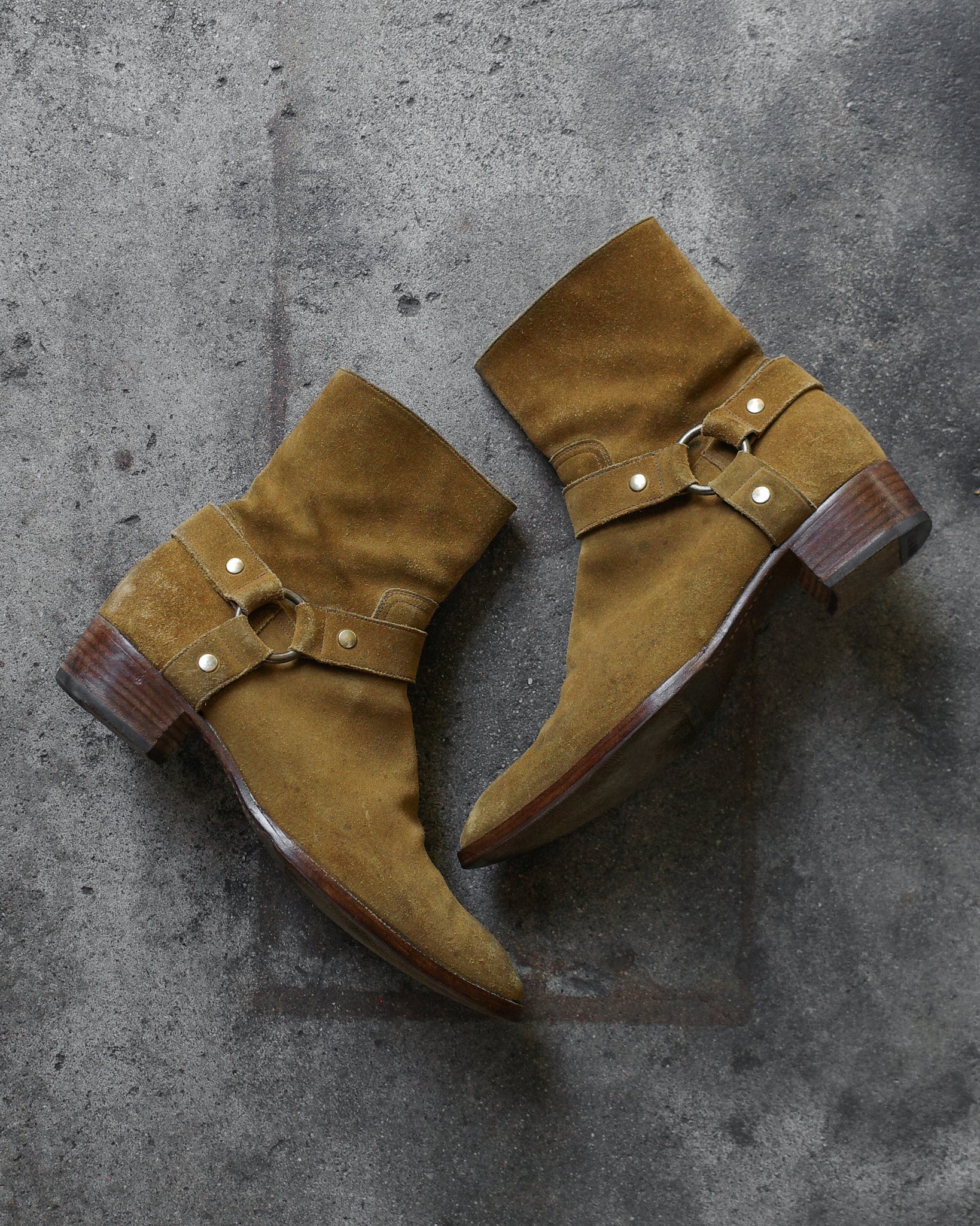 Saint Laurent Paris FW13 Suede Wyatt Harness Boots – BLINDATE INC