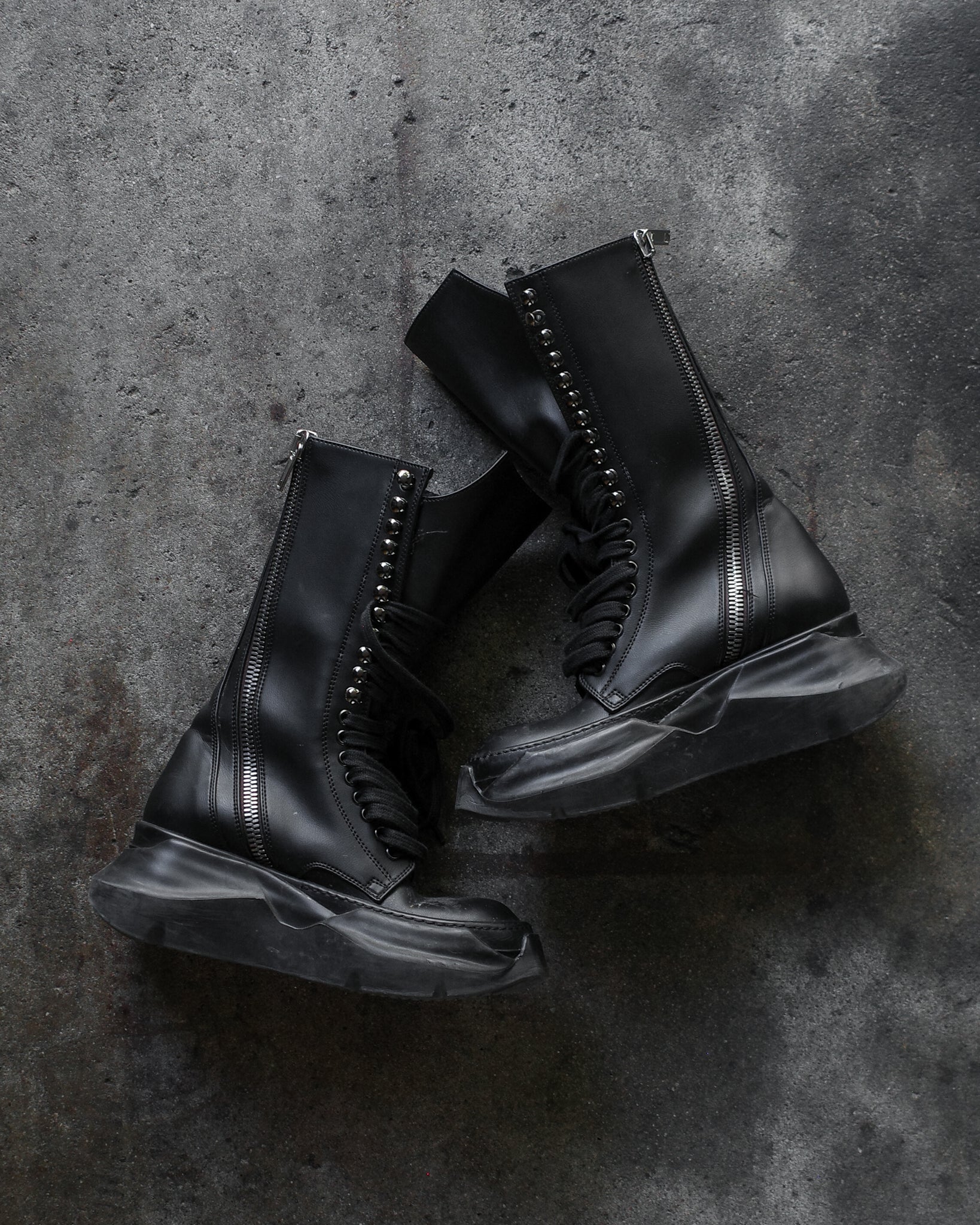 Rick Owens Abstract Army Boots
