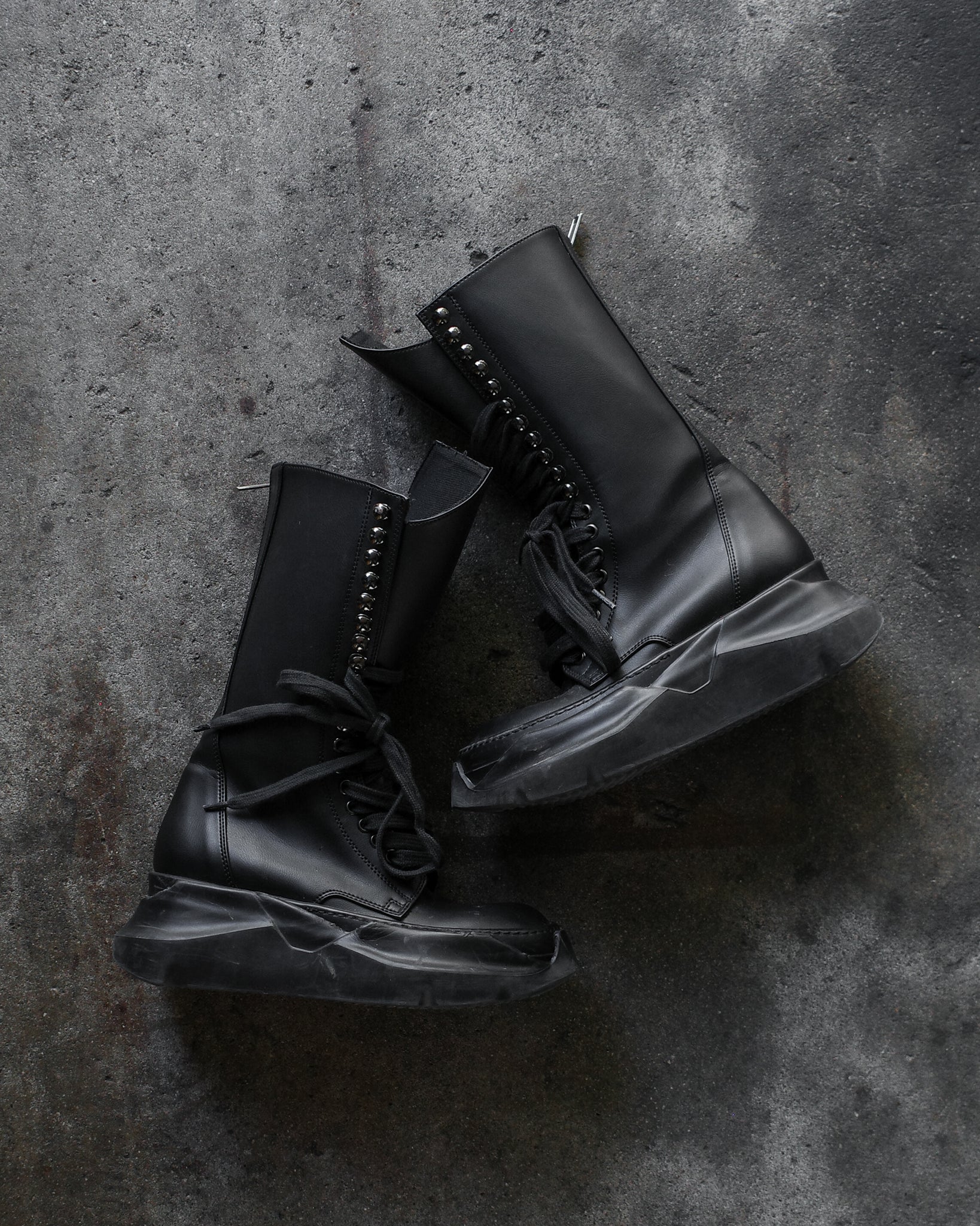 Rick Owens Abstract Army Boots