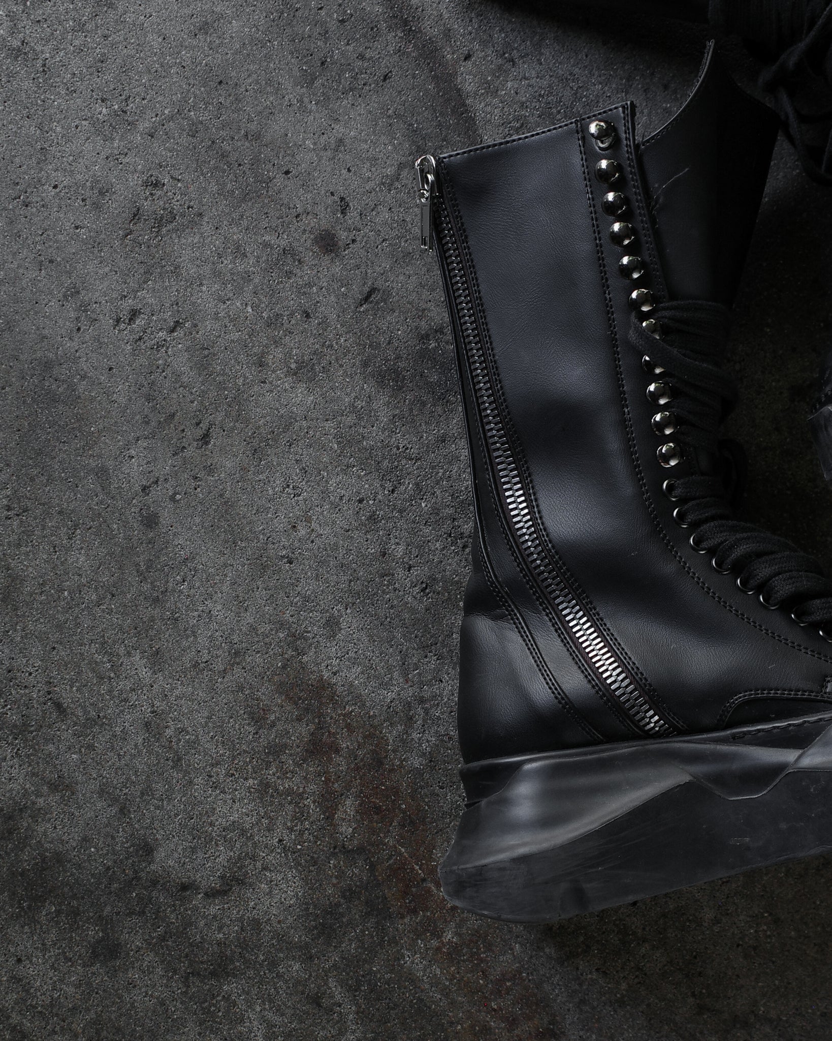 Rick Owens Abstract Army Boots