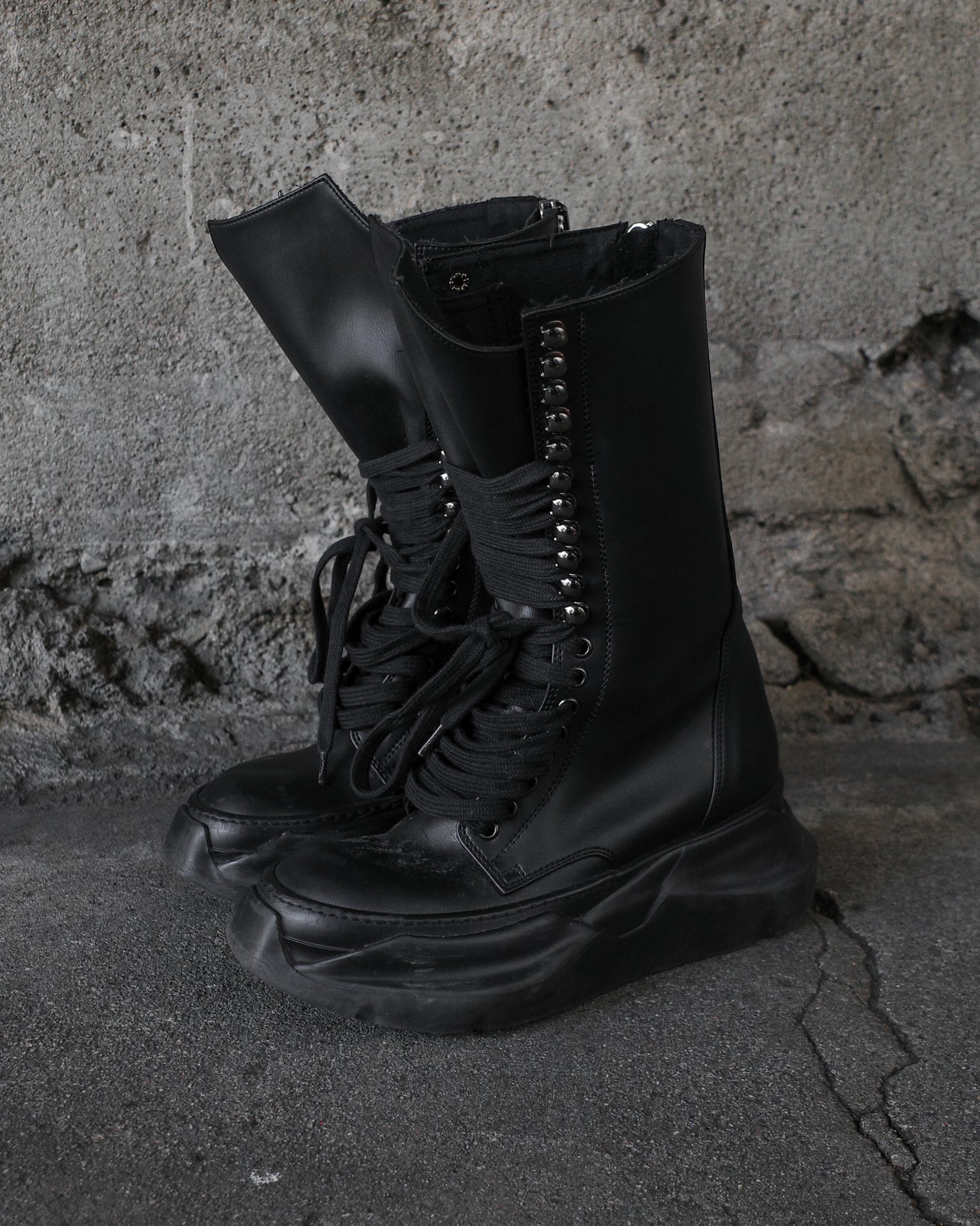 Rick Owens Abstract Army Boots