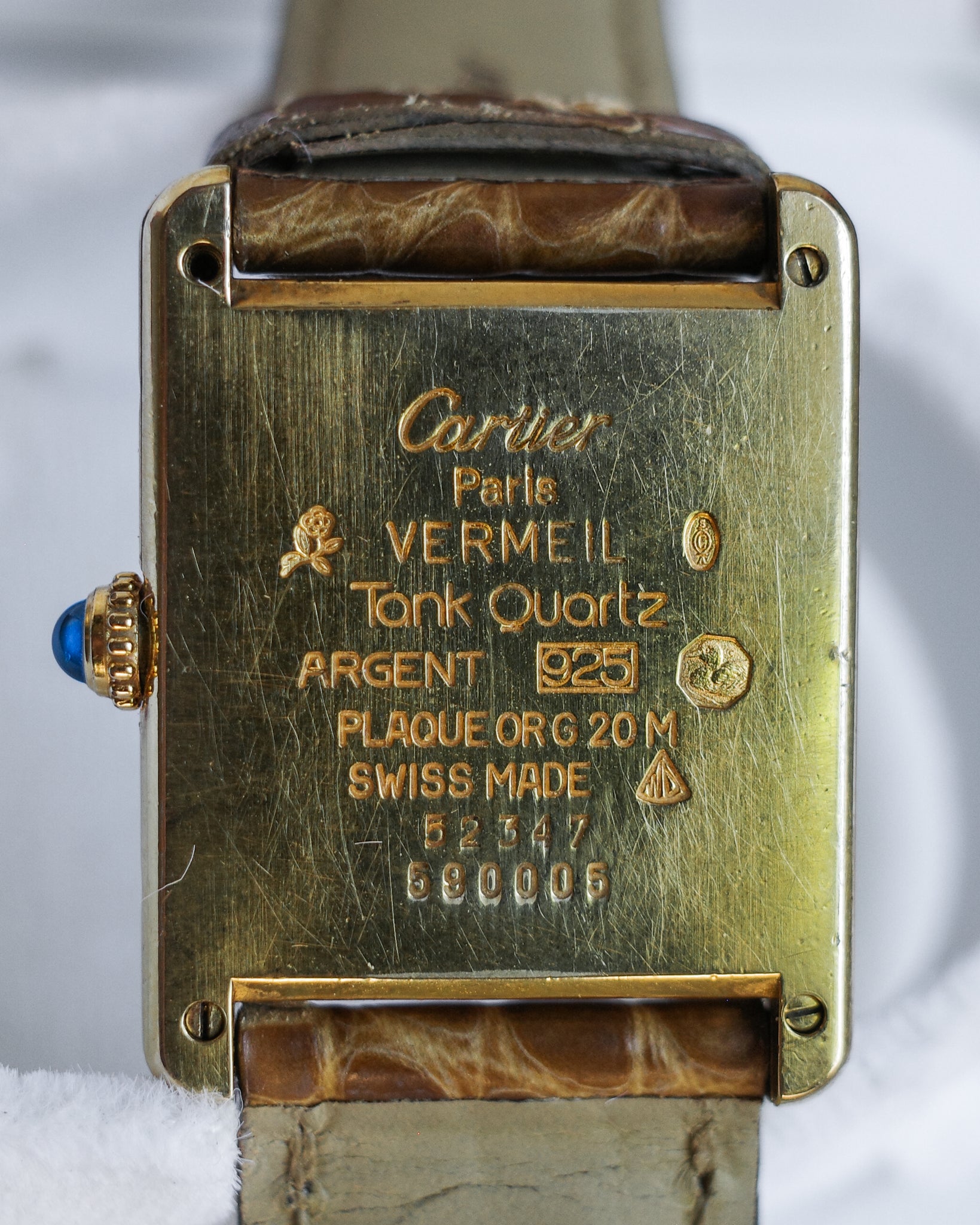 Cartier 90s Must De Cartier Vermeil Watch