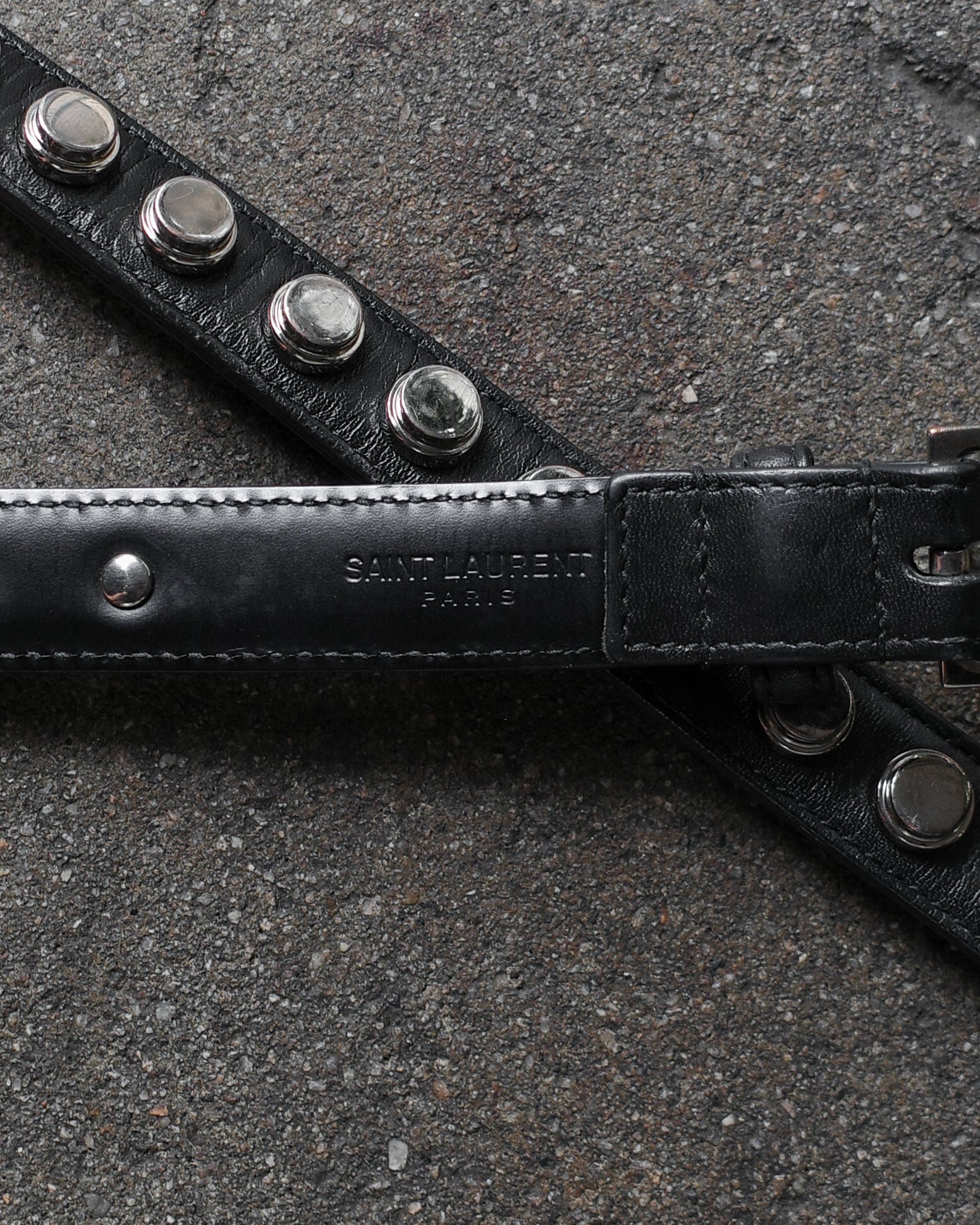 Saint Laurent Paris FW13 Studded Belt