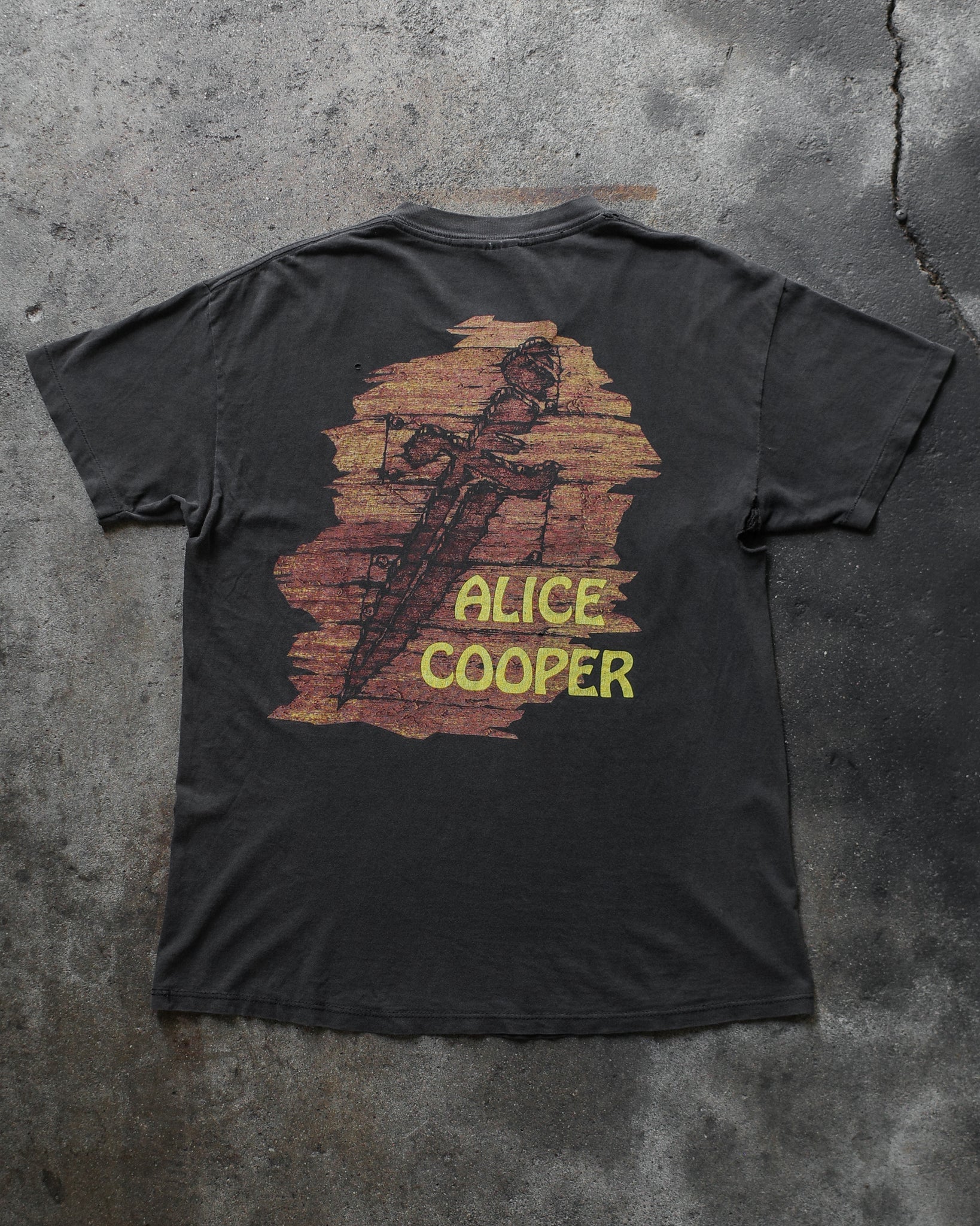 1991 Alice Cooper "School's Out" Faded & Distressed Tee