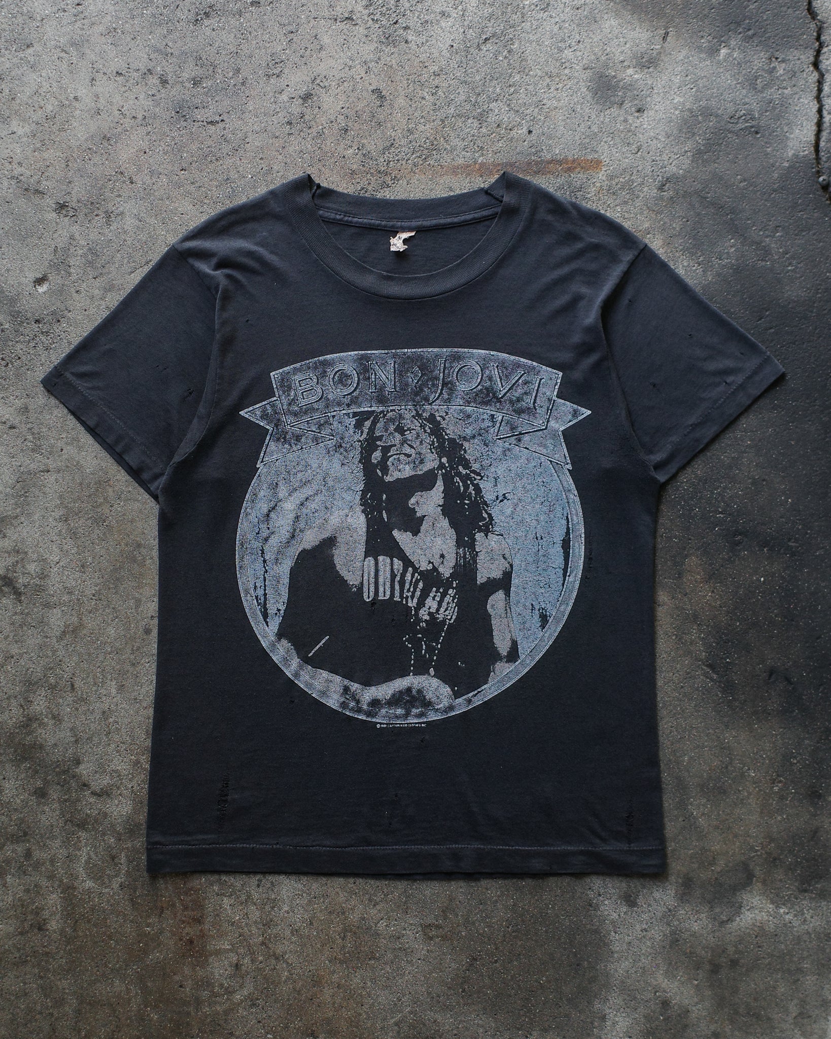 1989 Bon Jovi "New Jersey" Faded Tee