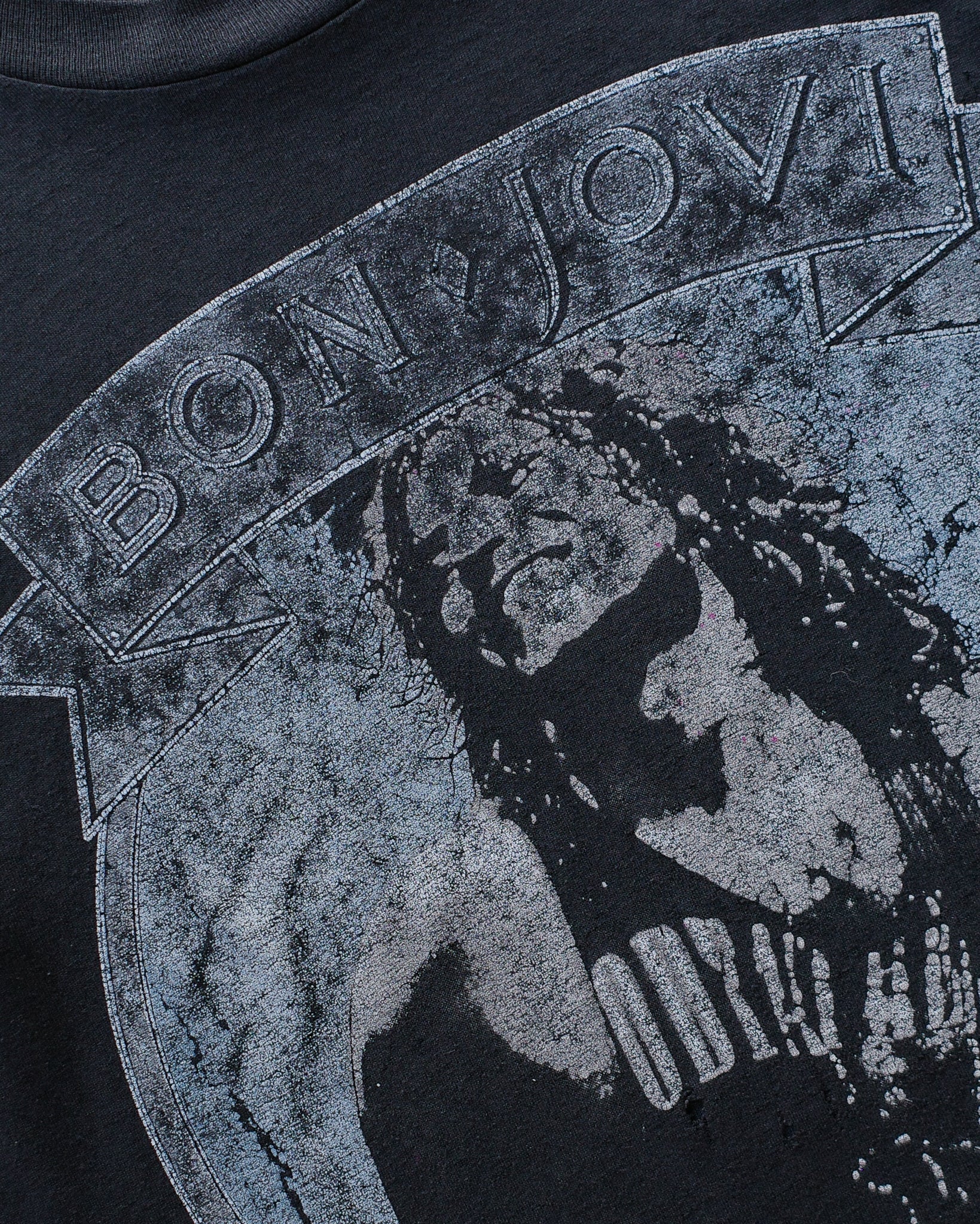 1989 Bon Jovi "New Jersey" Faded Tee