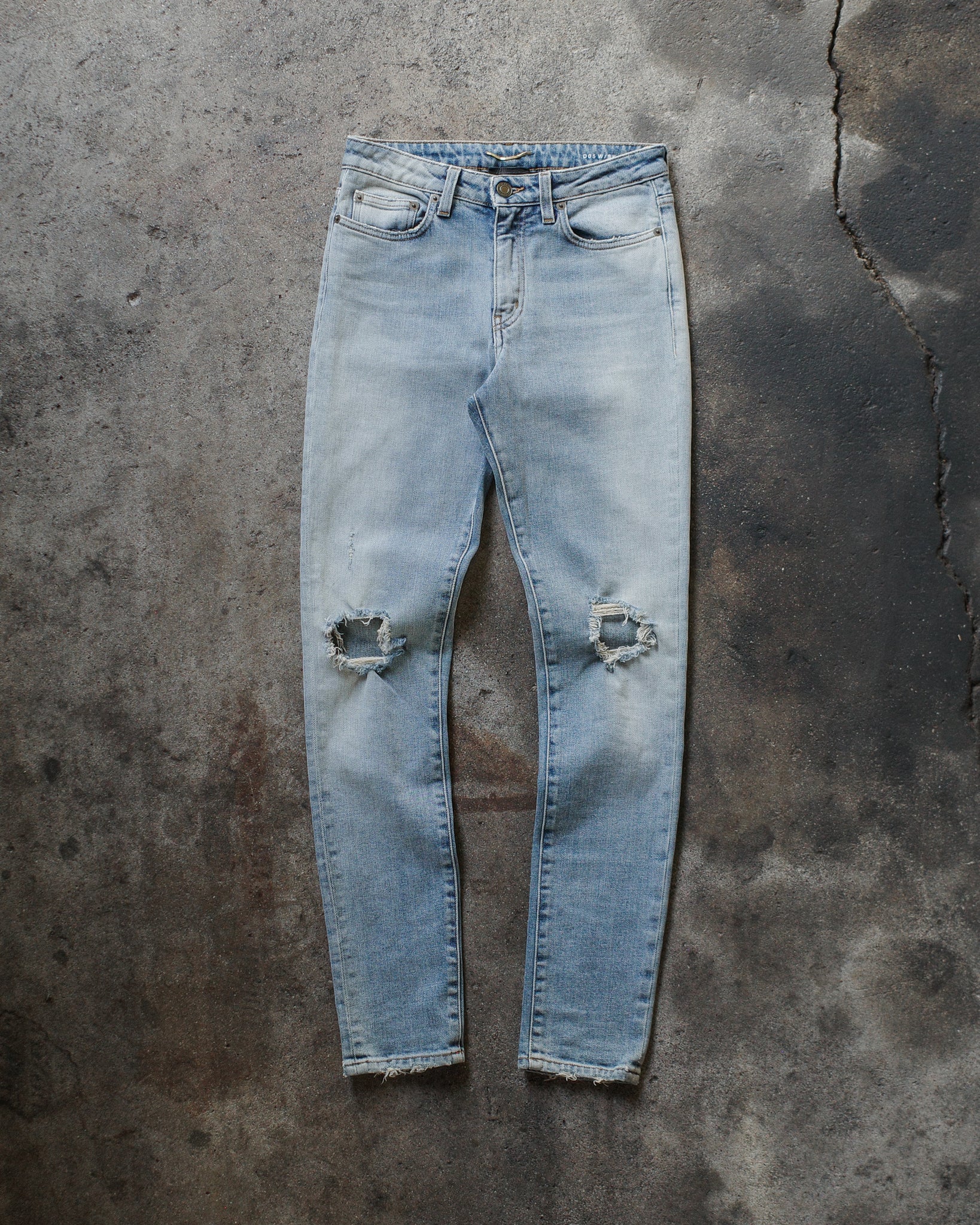 Saint Laurent Paris 2015 D05 Knee Blowout Denim