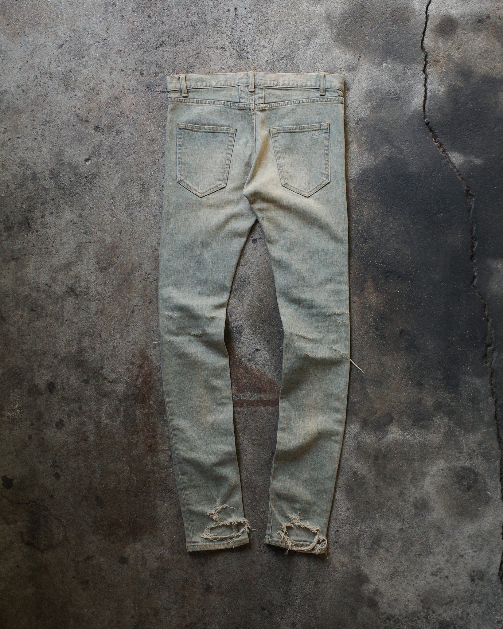 Saint Laurent Paris FW13 Mudwash Chain Denim