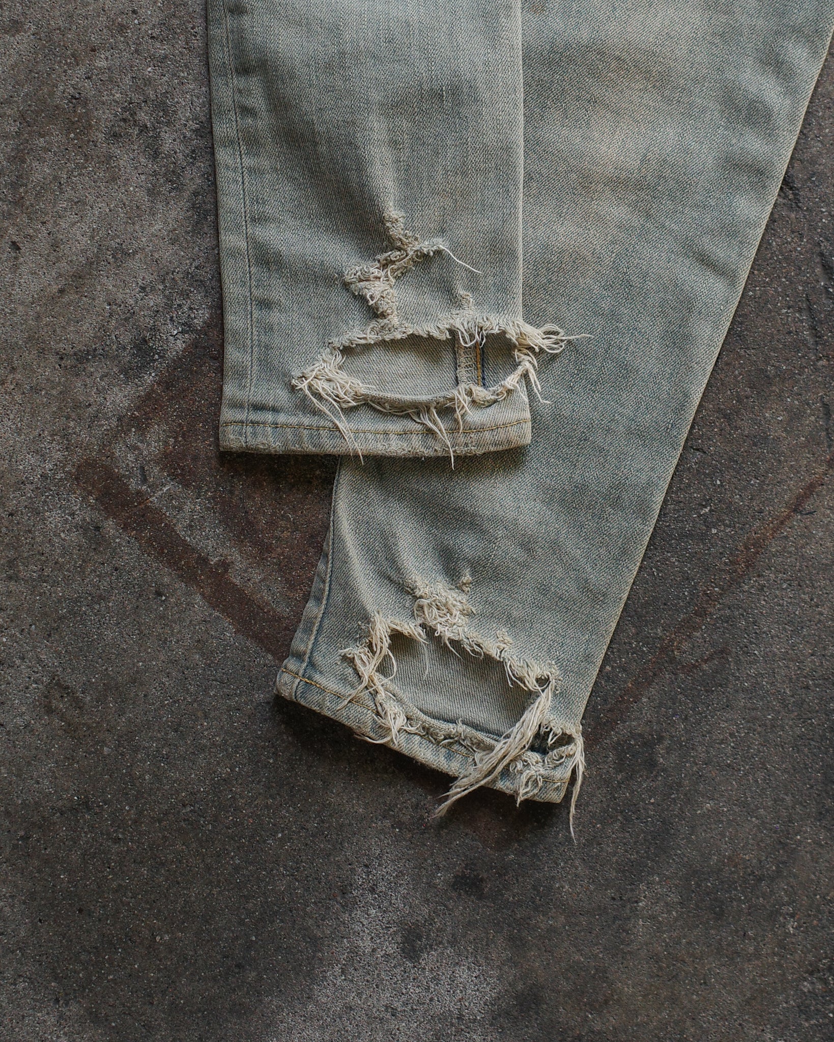 Saint Laurent Paris FW13 Mudwash Chain Denim