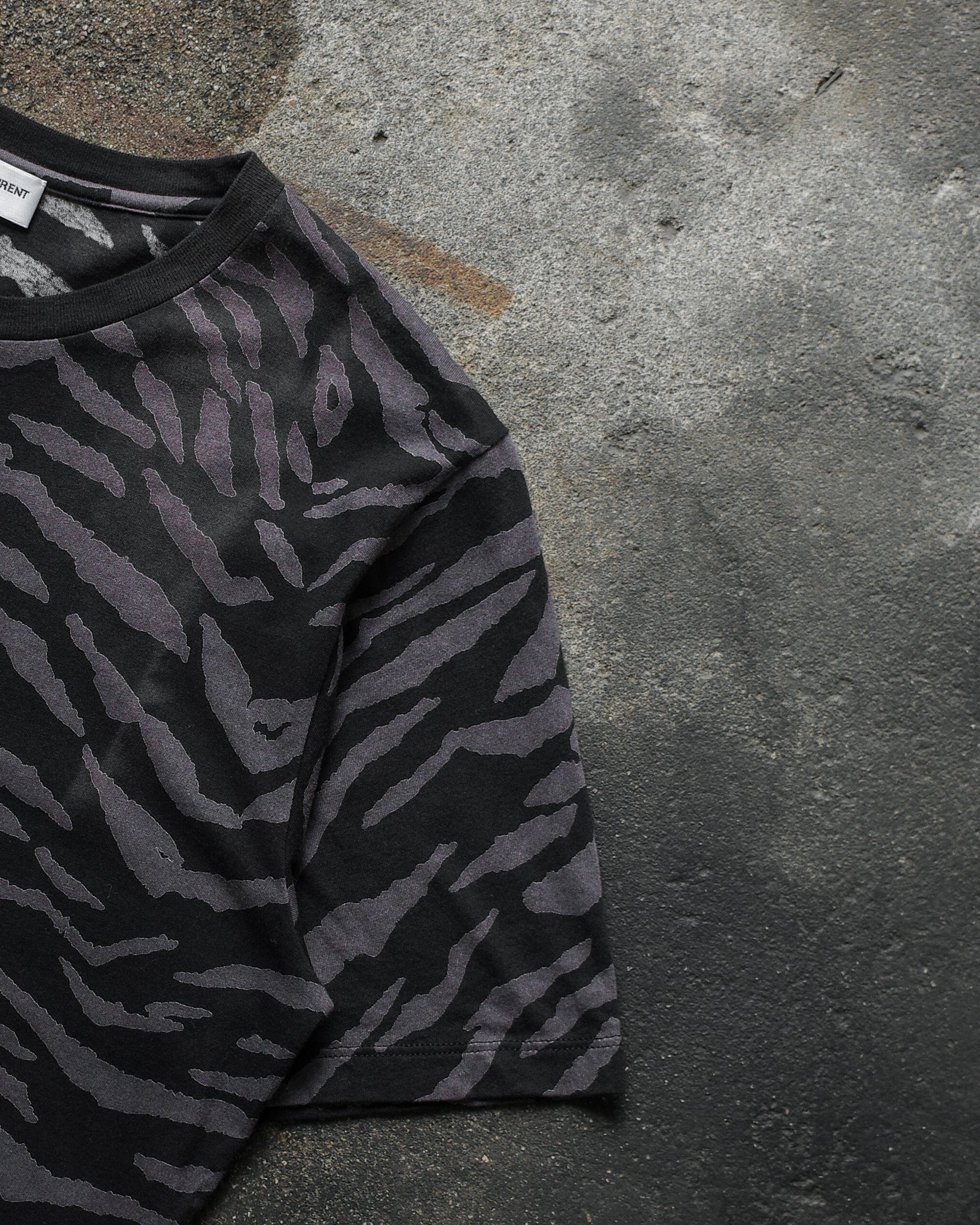 Saint Laurent Paris SS19 Tiger Print Tee