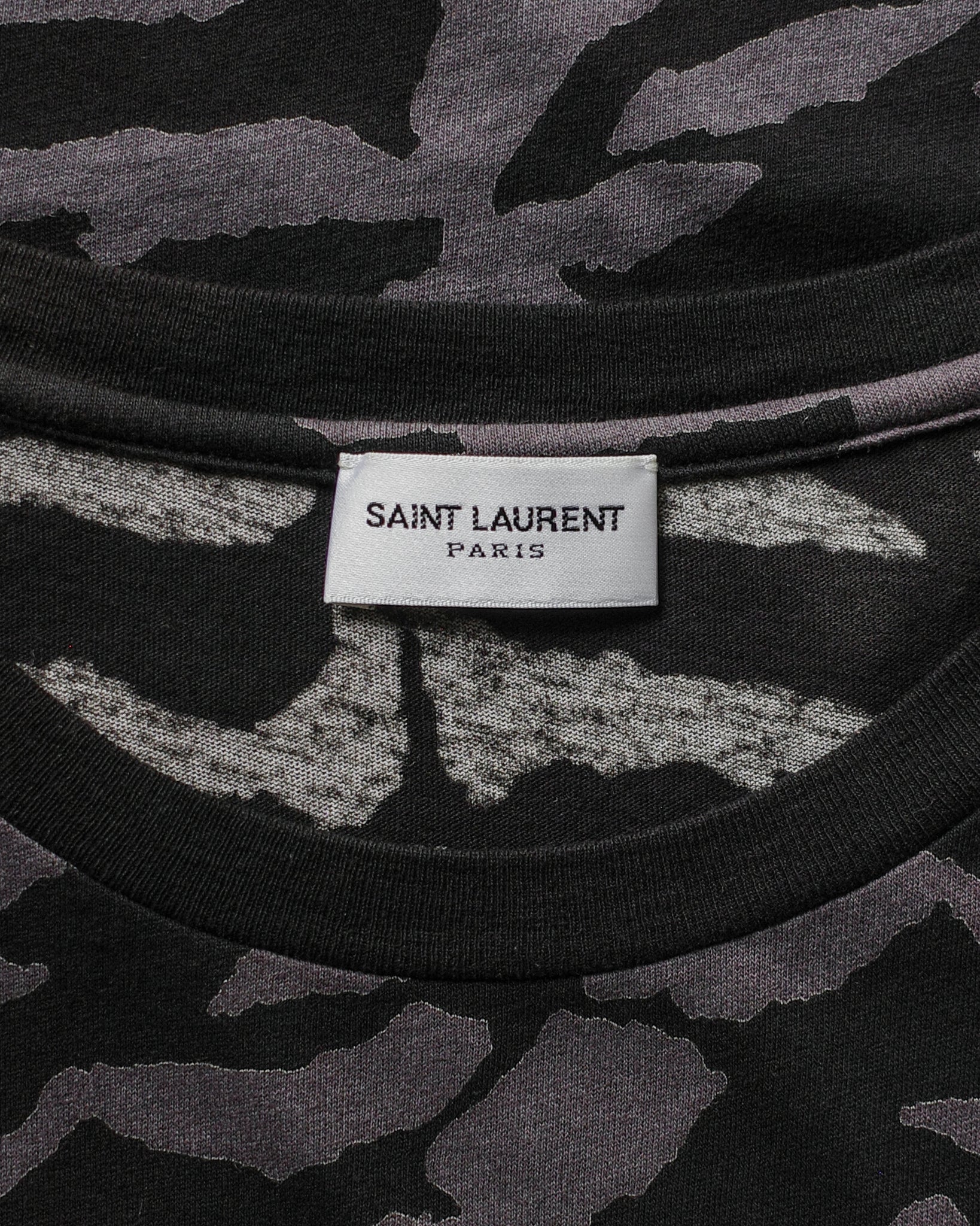 Saint Laurent Paris SS19 Tiger Print Tee