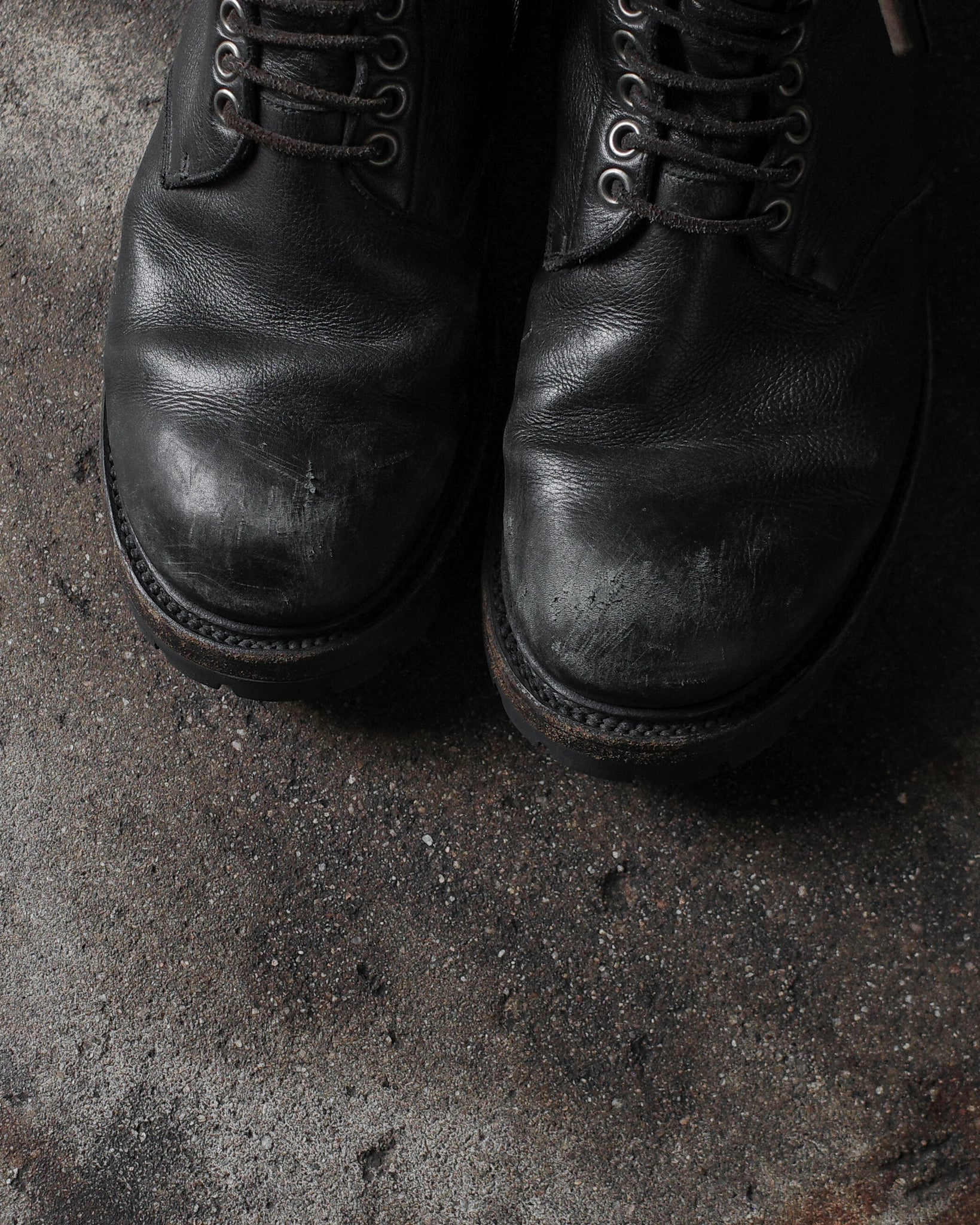 Rick Owens SS18 Side Zip Combat Boots