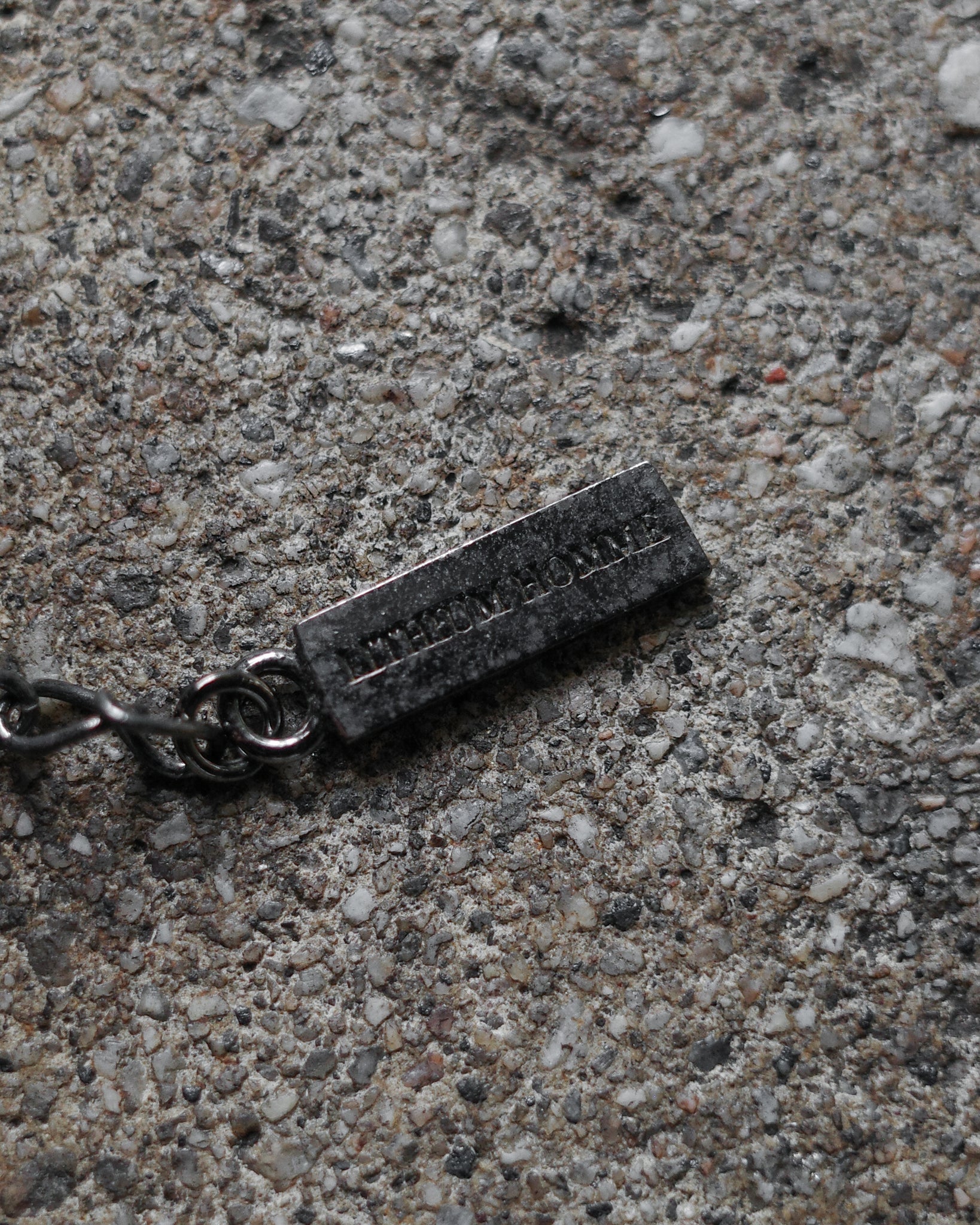 Lithium Homme Onyx Bead Peace Necklace