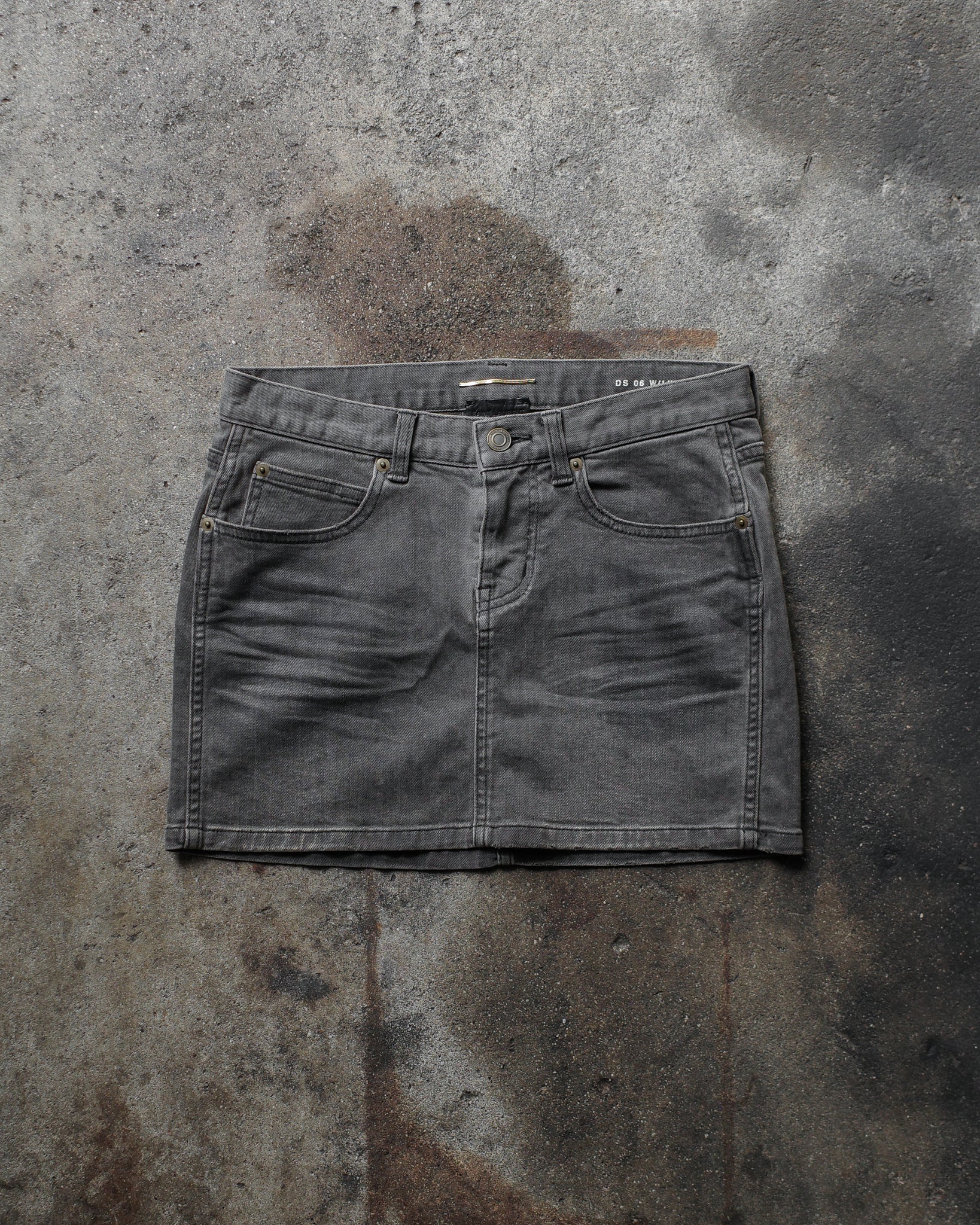 Saint Laurent Paris 2013 Denim Skirt