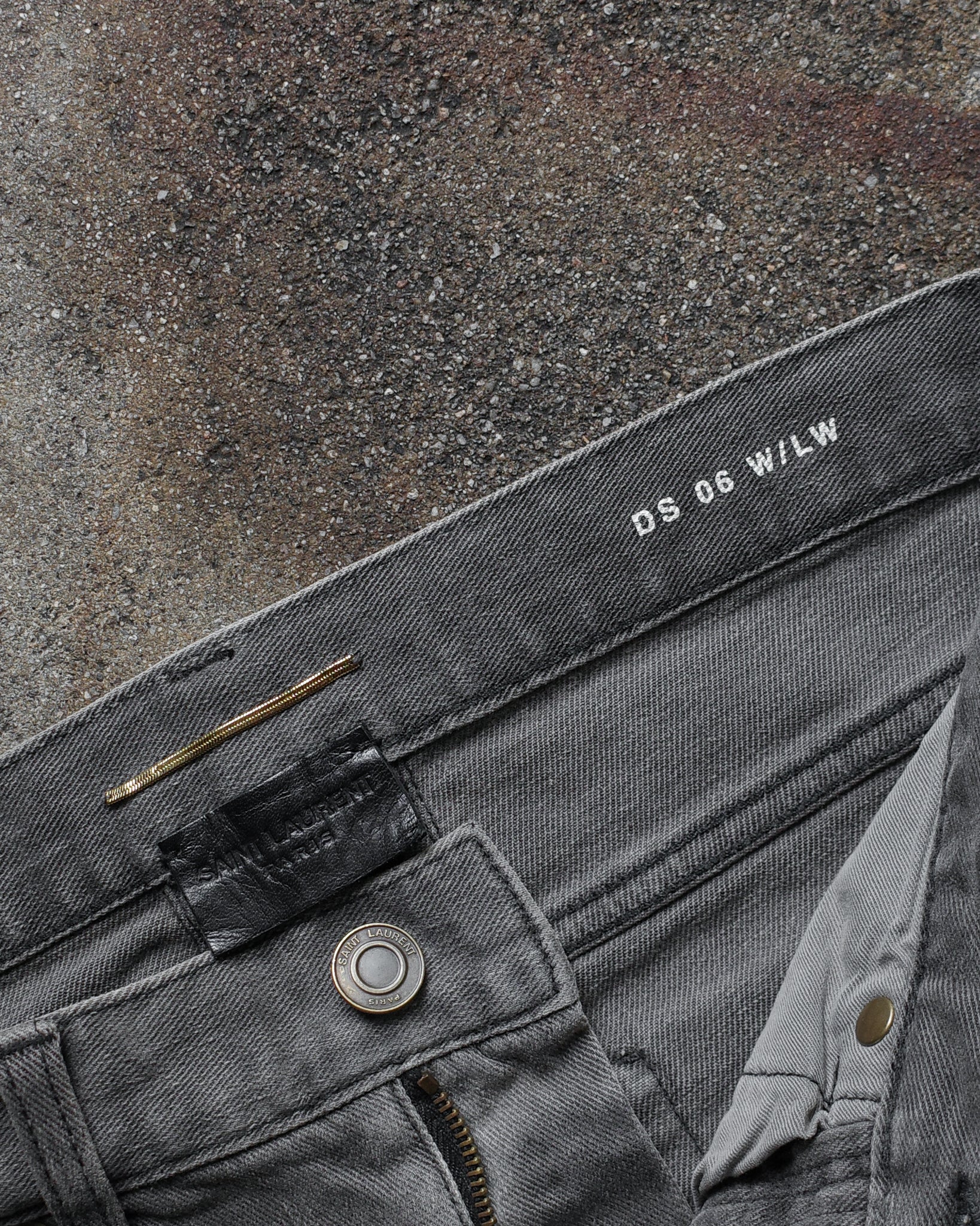 Saint Laurent Paris 2013 Denim Skirt