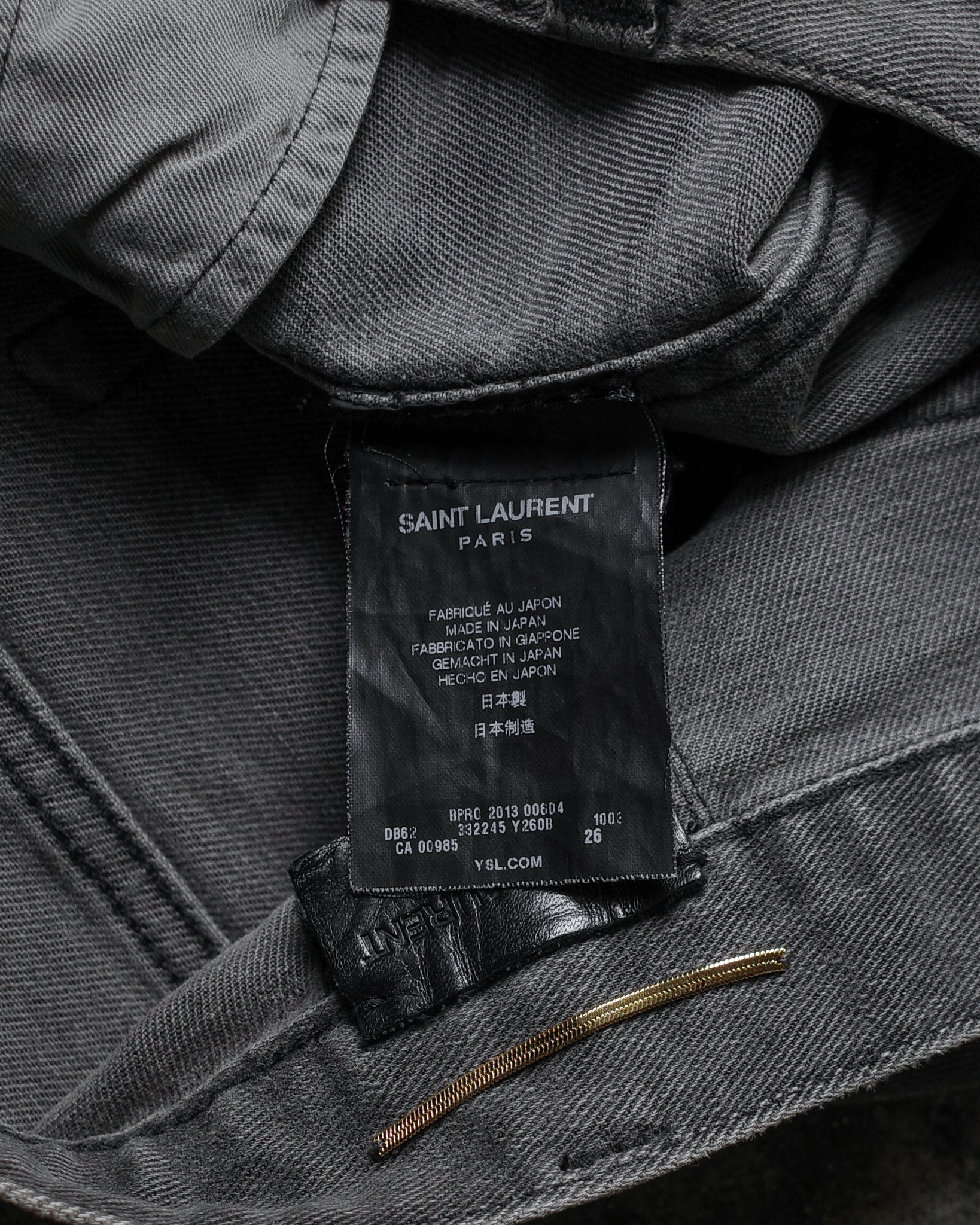 Saint Laurent Paris 2013 Denim Skirt