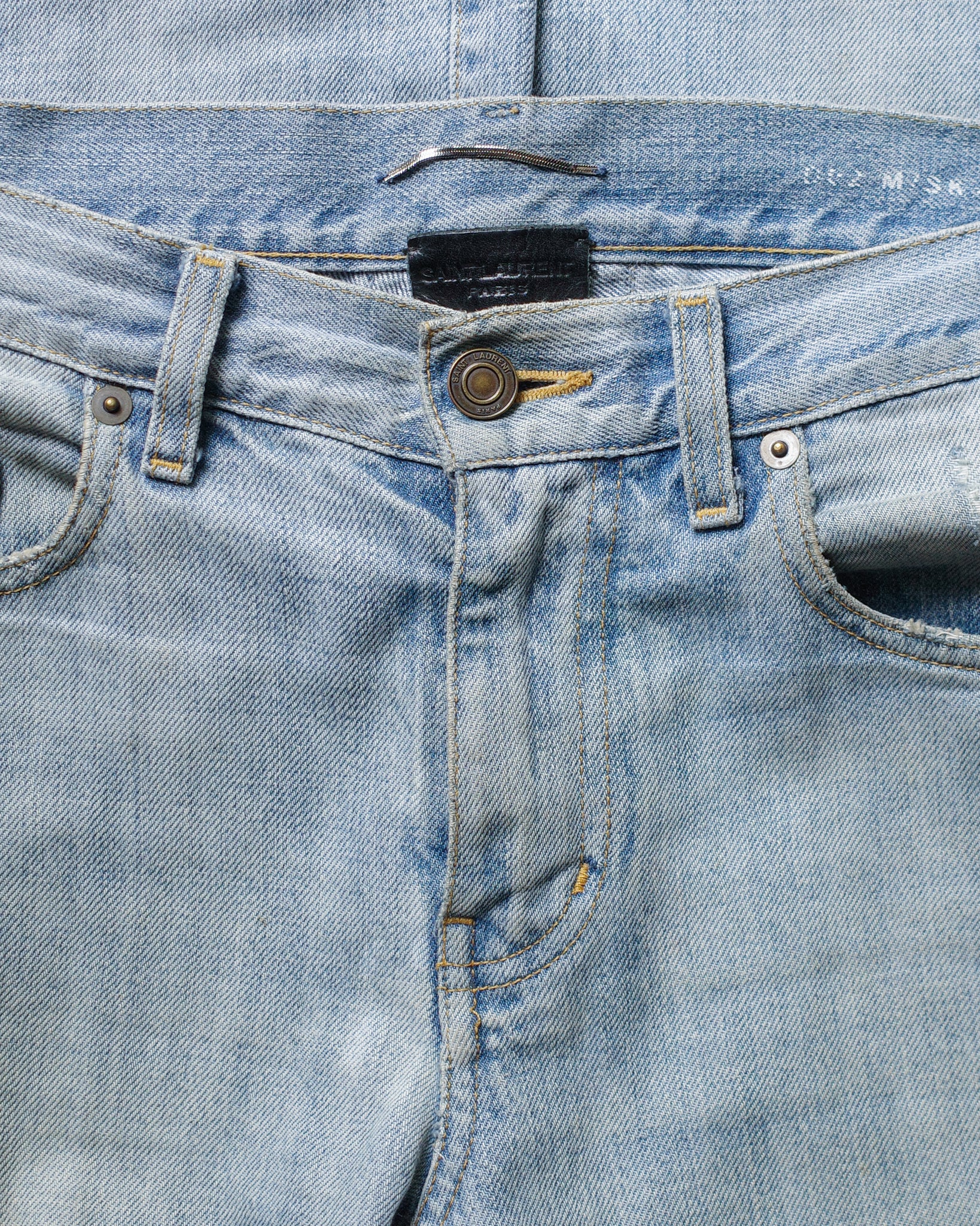 Saint Laurent Paris 2015 D02 Distressed & Repaired Denim