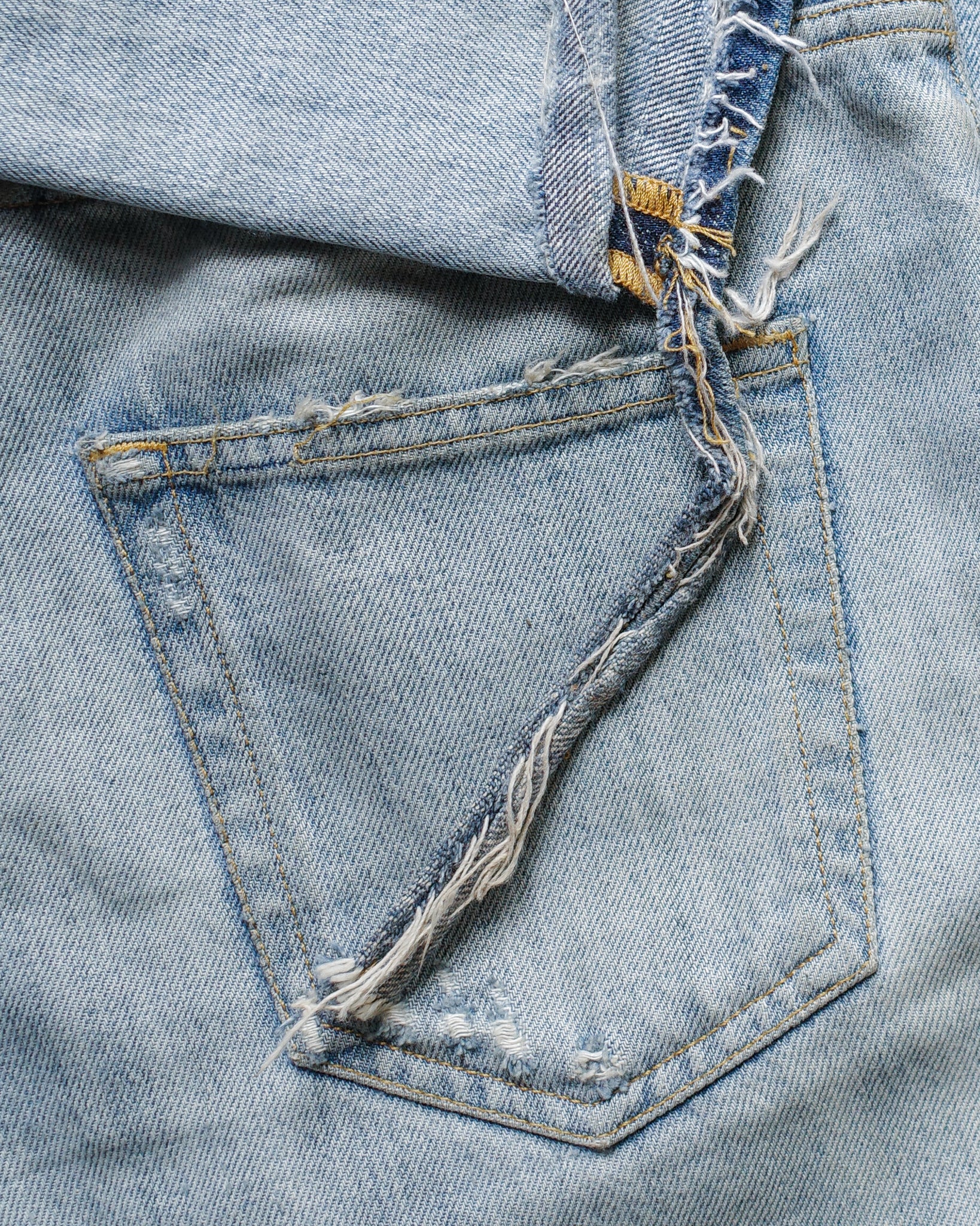 Saint Laurent Paris 2015 D02 Distressed & Repaired Denim