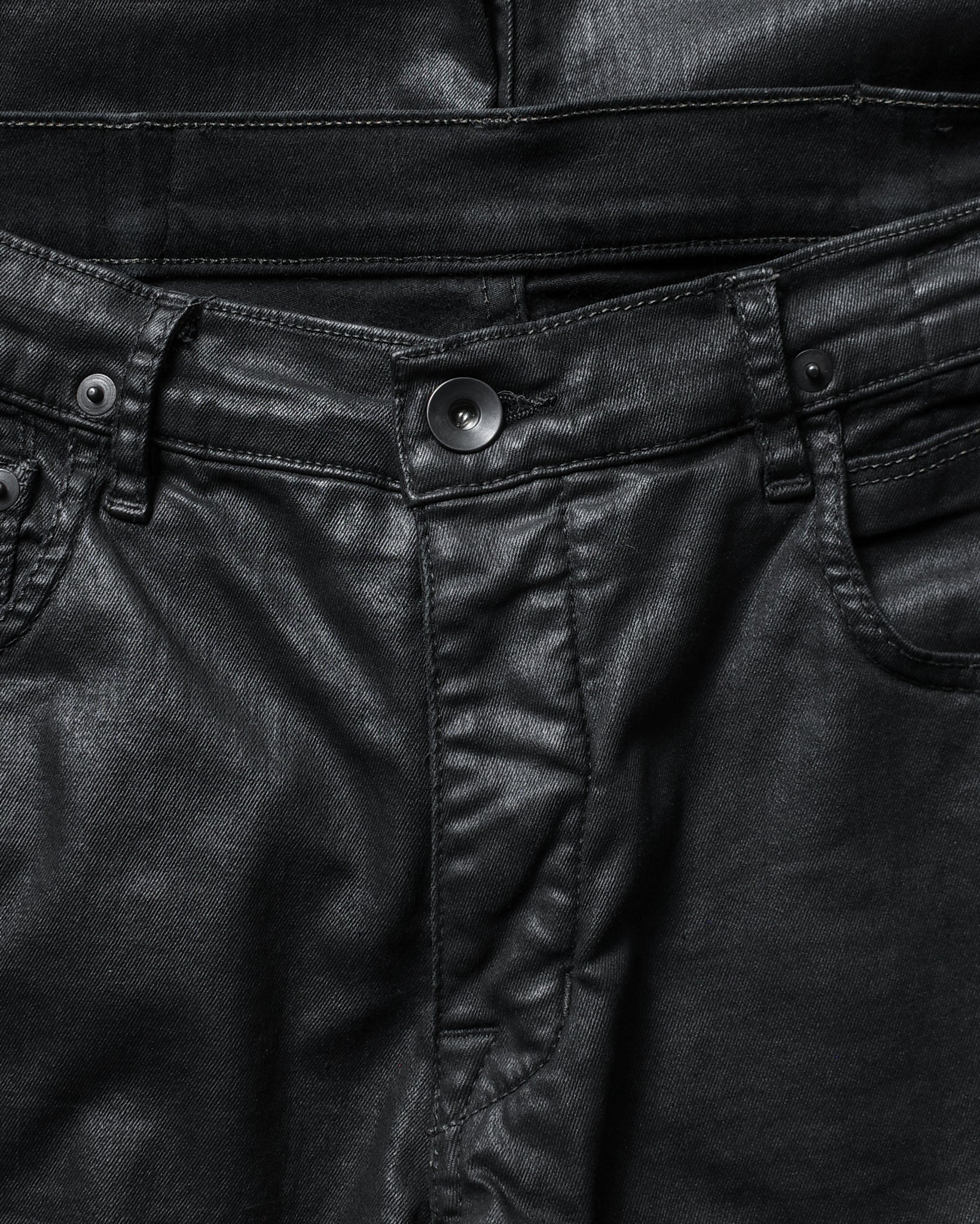 Rick Owen FW15 Detroit Cut SBW Waxed Denim
