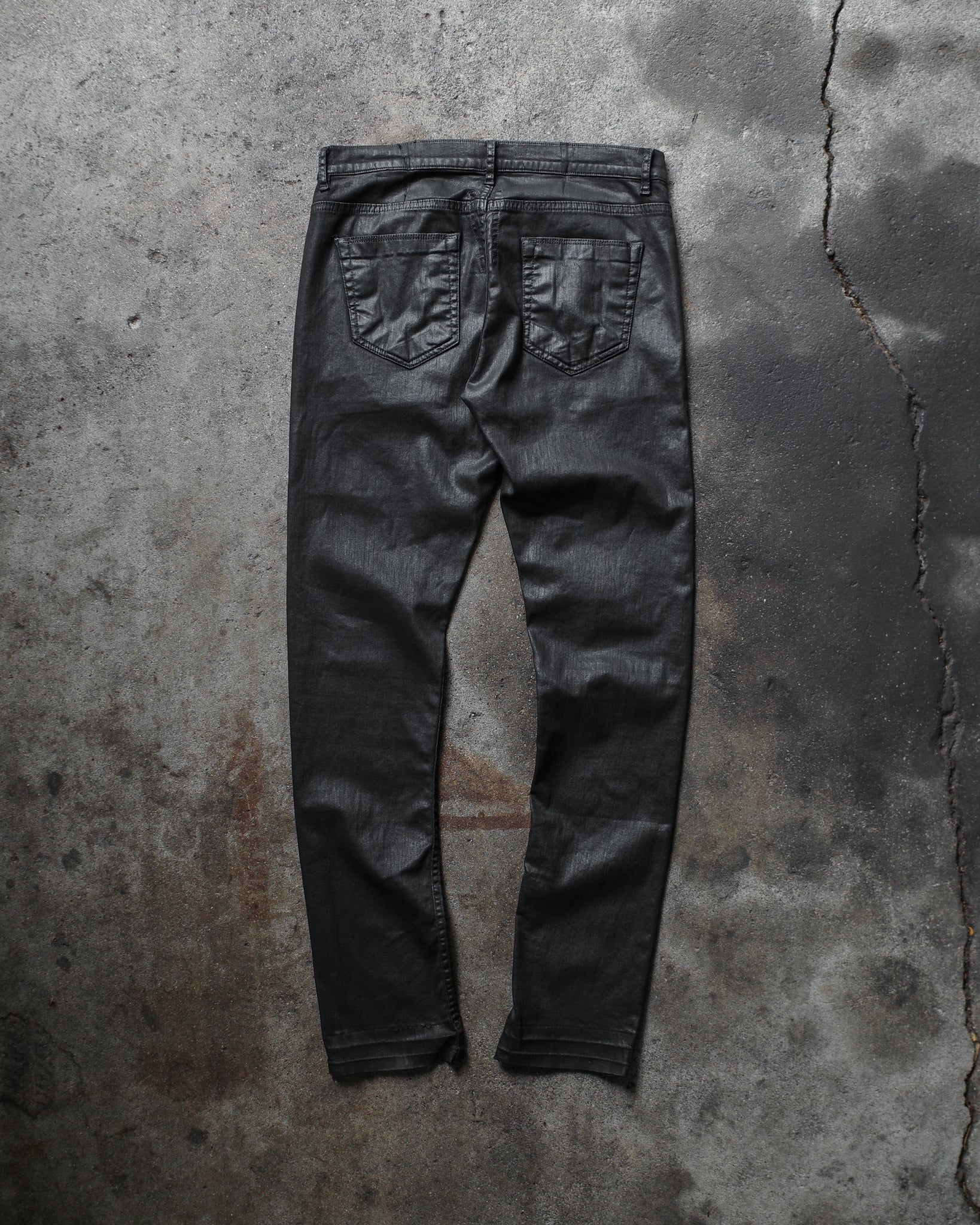 Rick Owen FW15 Detroit Cut SBW Waxed Denim