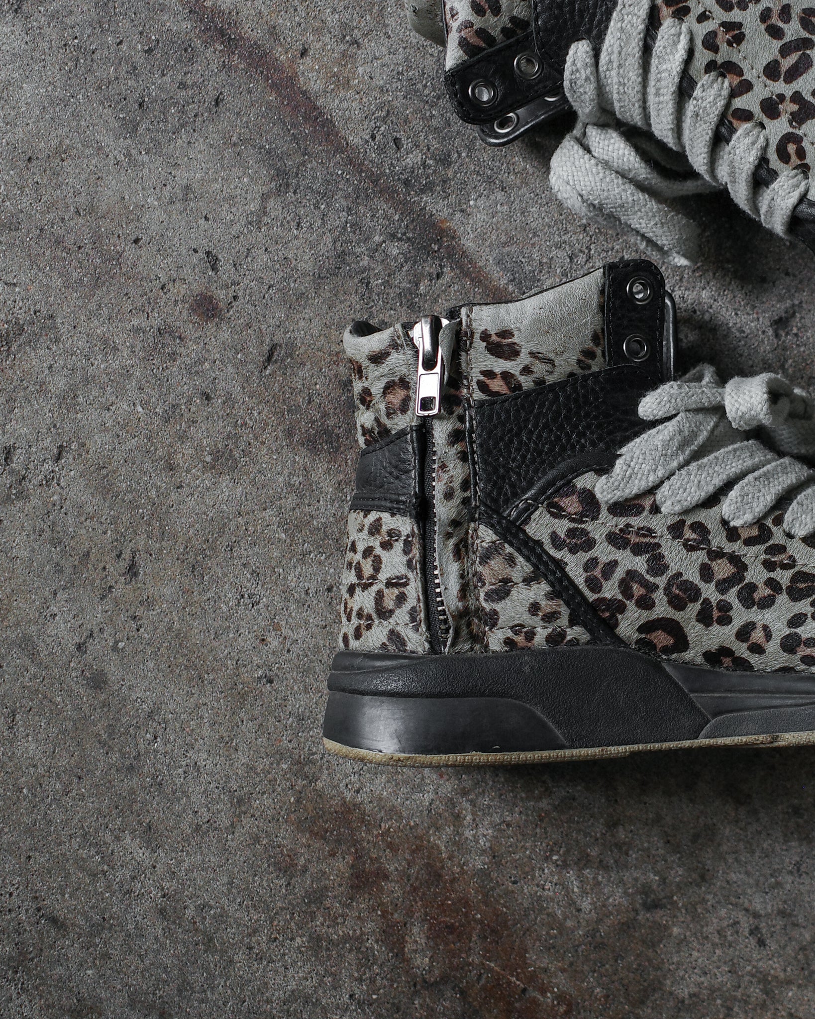Diet Butcher Slim Skin Cheetah Hi-Top Sneakers