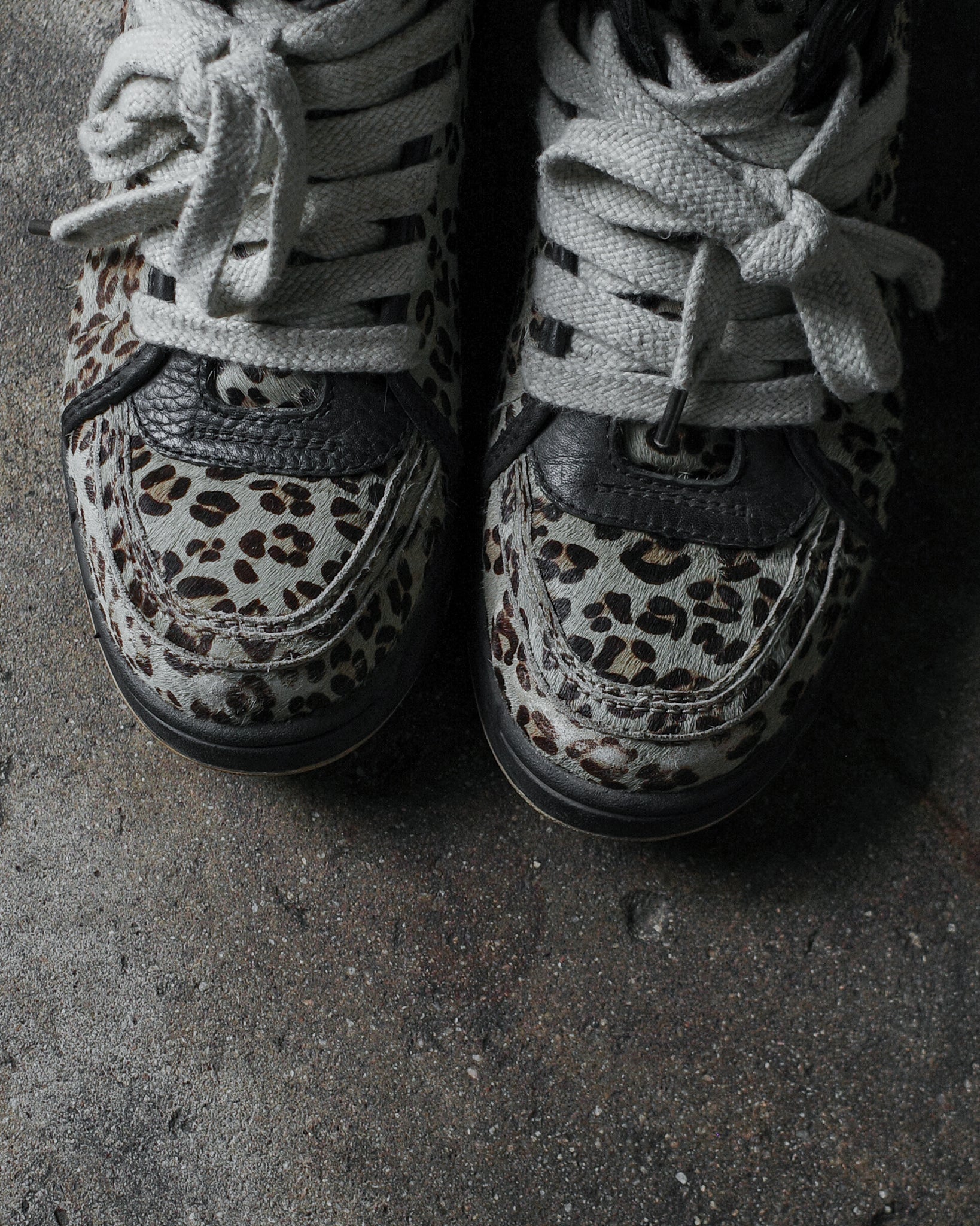 Diet Butcher Slim Skin Cheetah Hi-Top Sneakers
