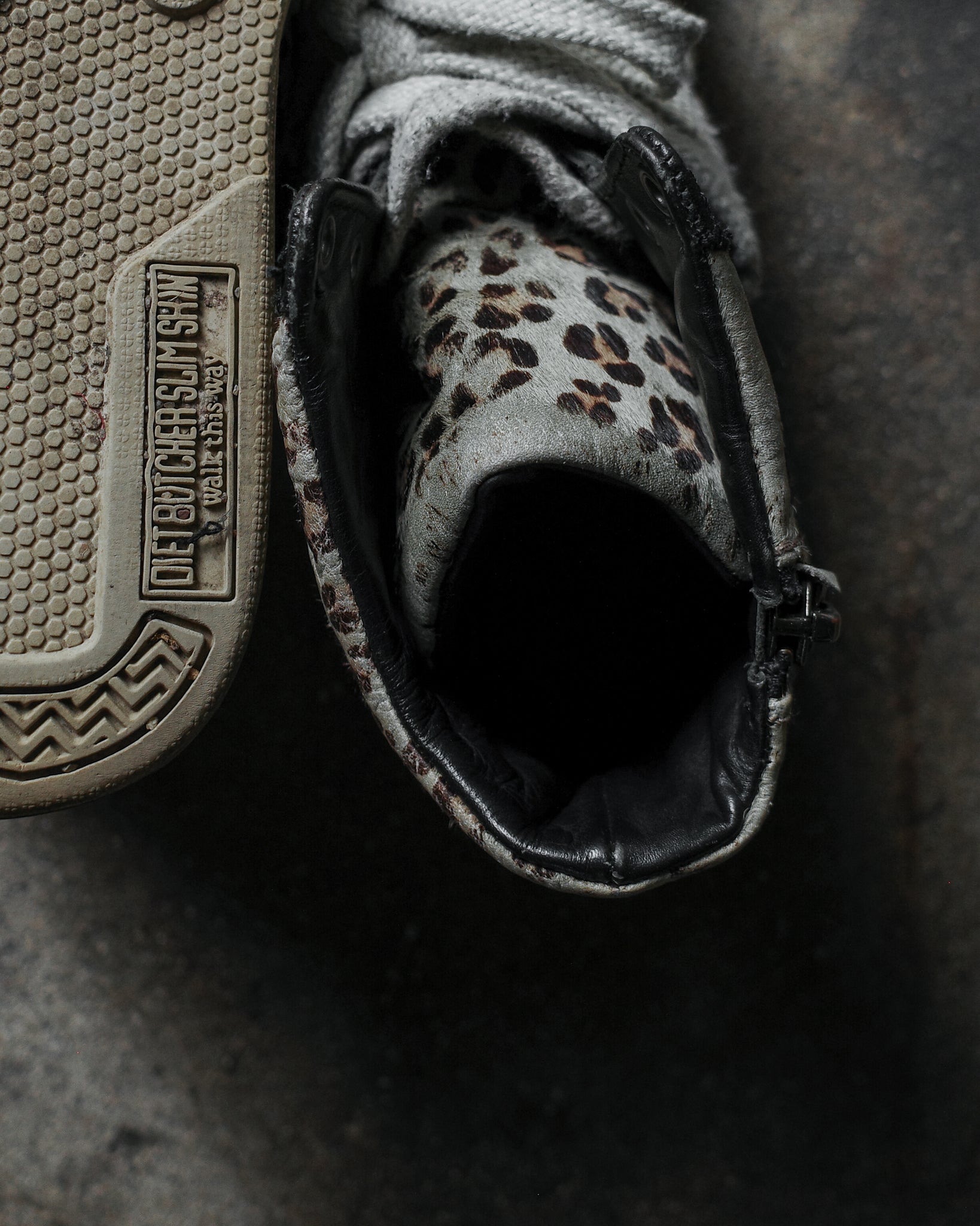 Diet Butcher Slim Skin Cheetah Hi-Top Sneakers