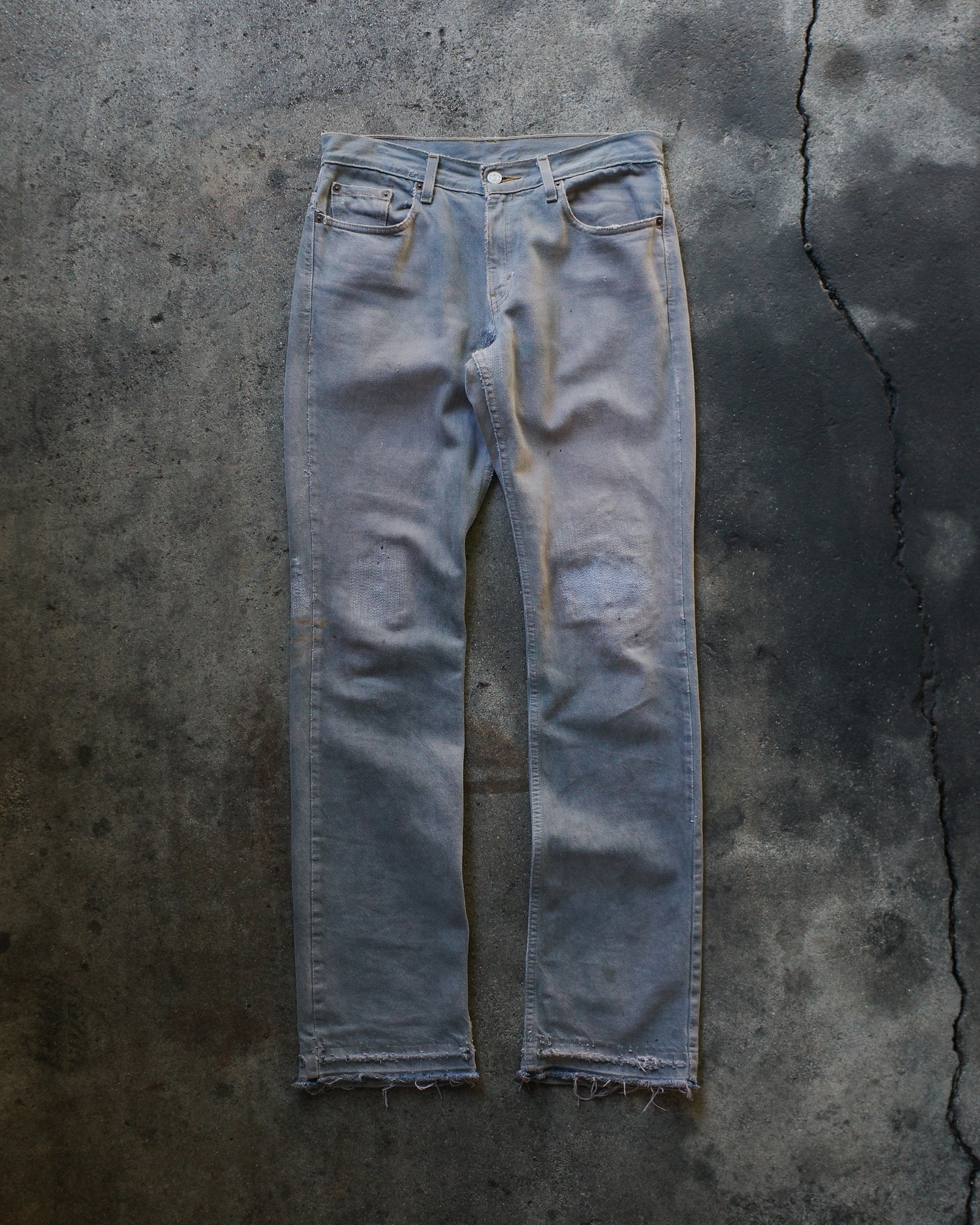 1990s Levi's 501 Stained & Repaired Released Hem Denim