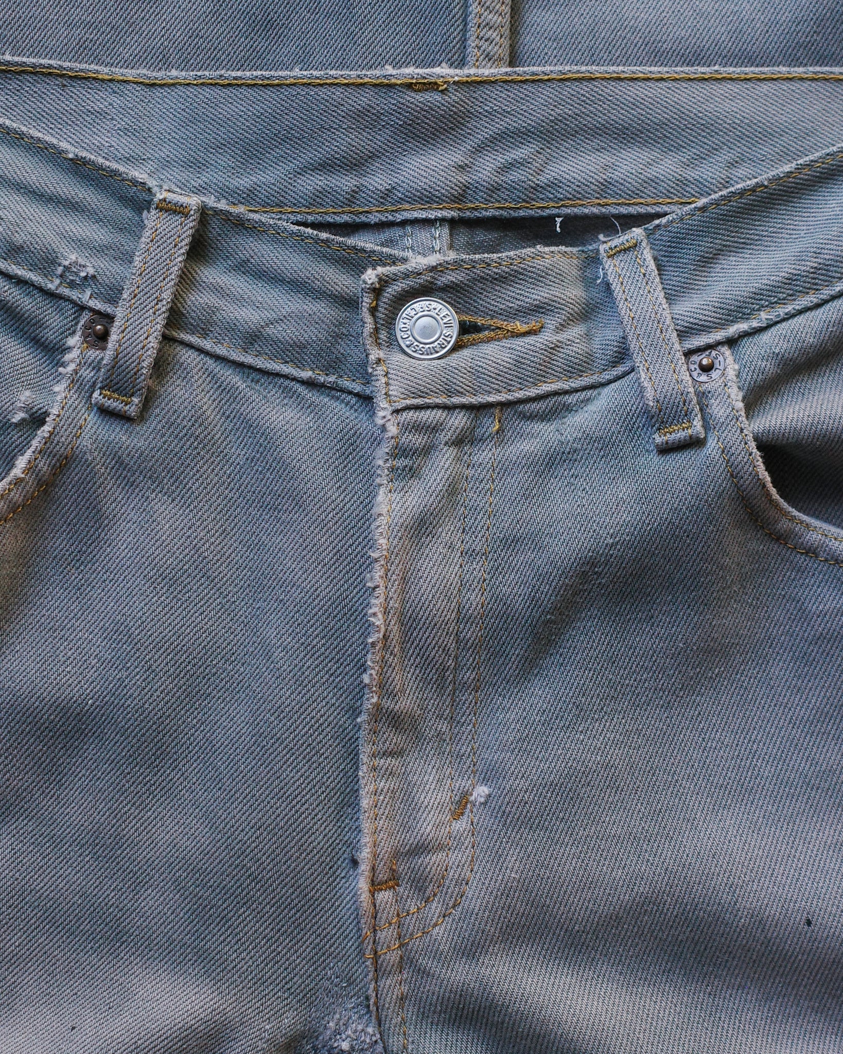 1990s Levi's 501 Stained & Repaired Released Hem Denim