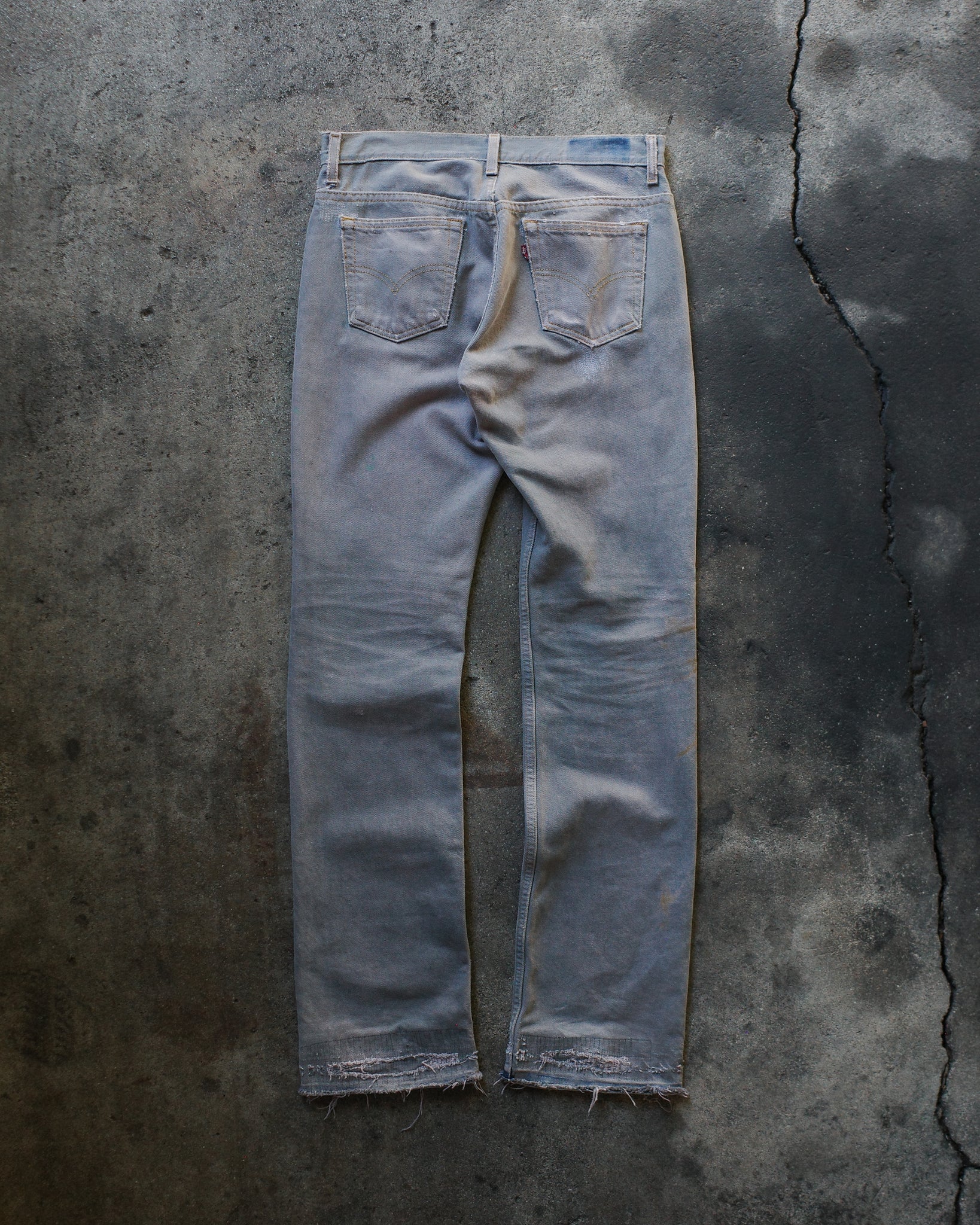 1990s Levi's 501 Stained & Repaired Released Hem Denim