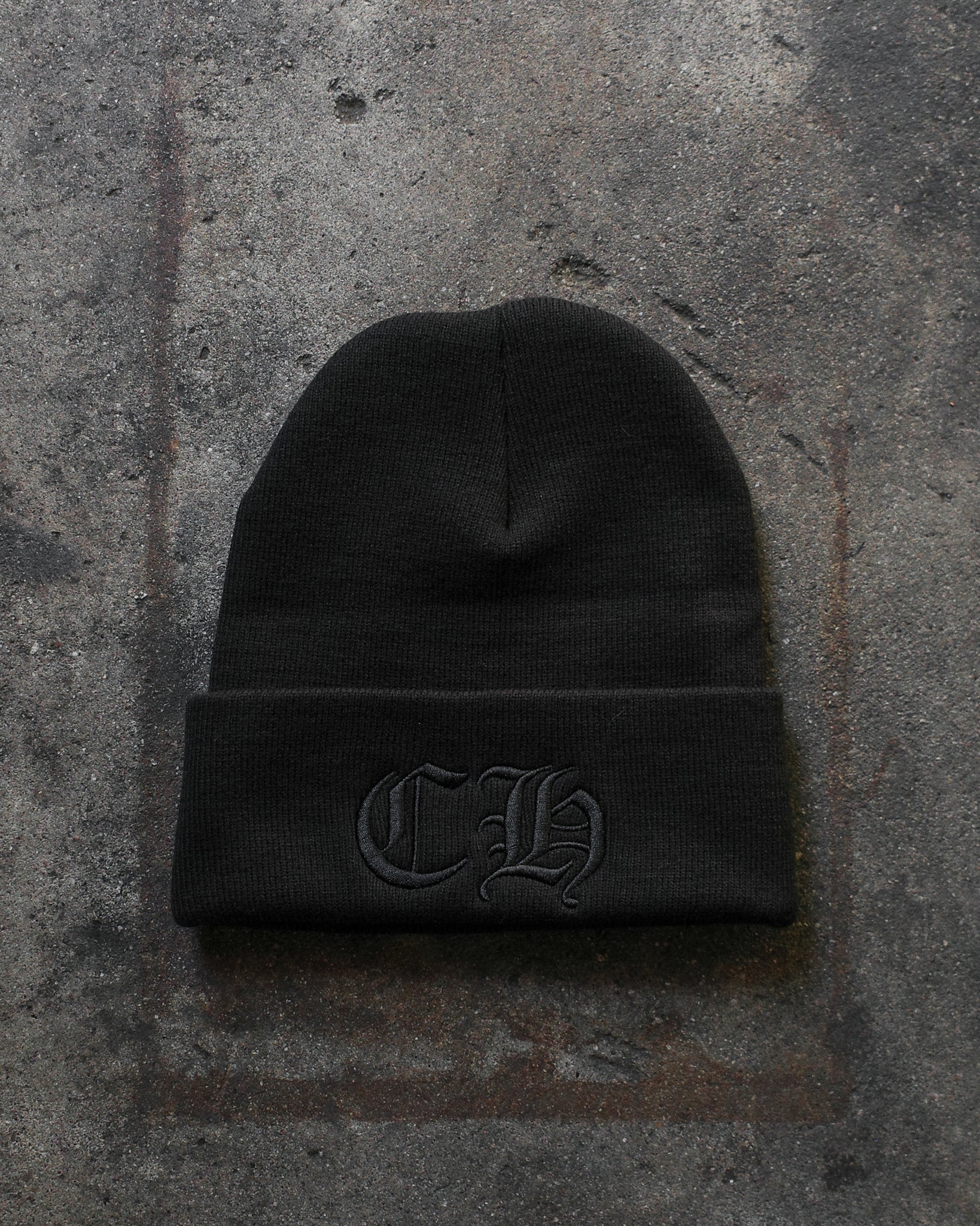 Chrome Hearts 2025 "CH" Tonal Beanie