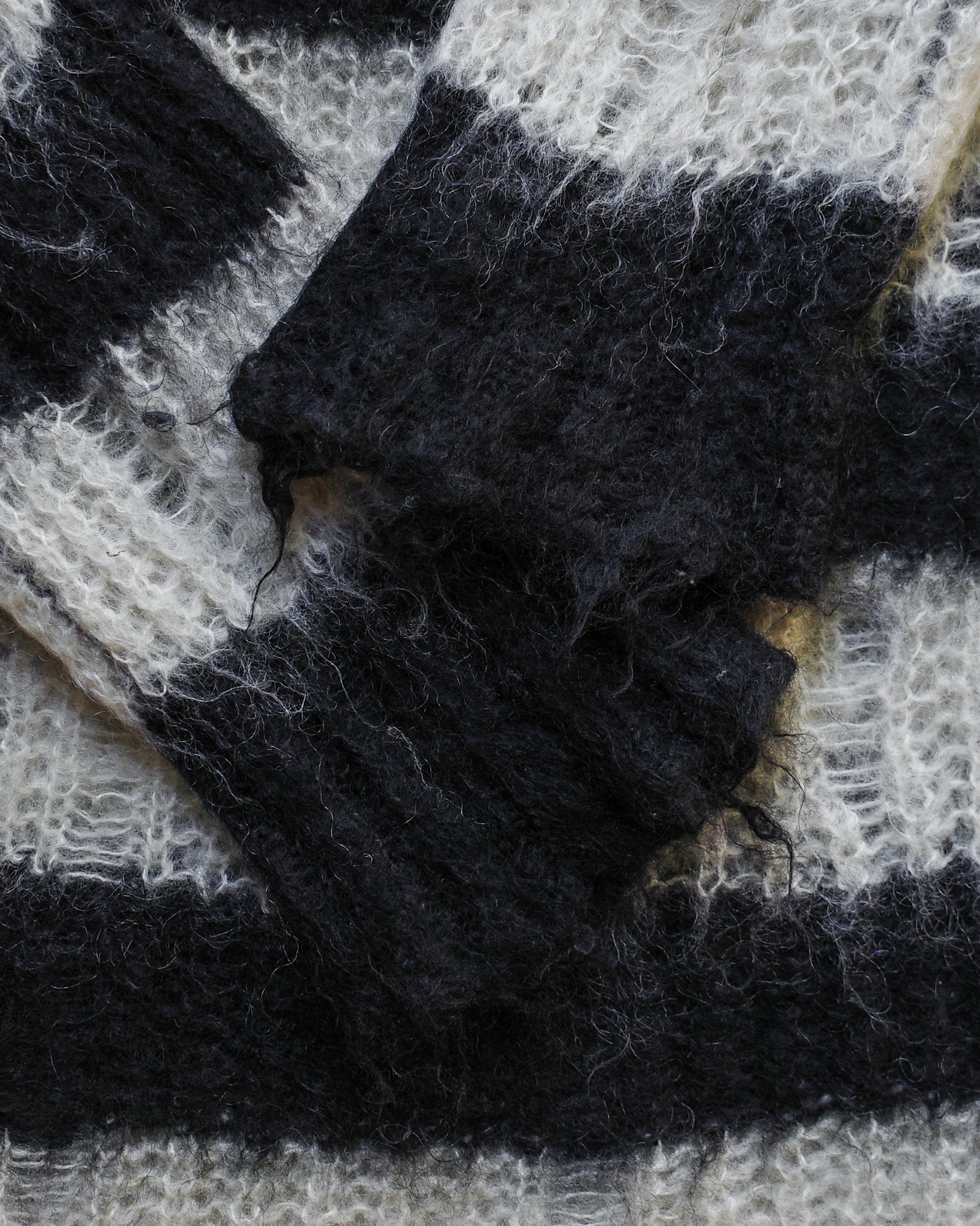 Comme Des Garcon AW14 Striped Grunge Knit