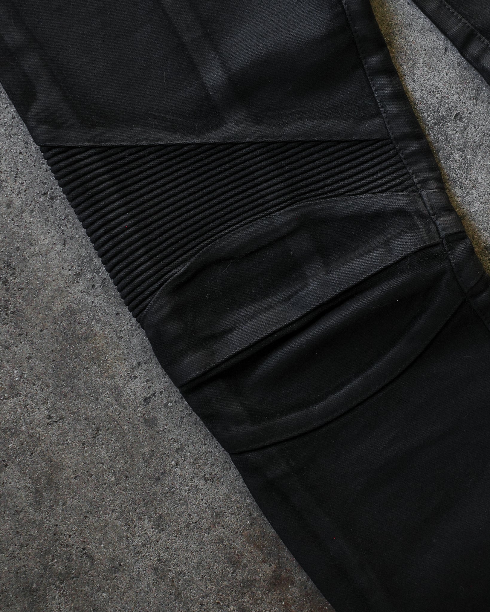 Balmain 2009/2010 Waxed Biker Denim