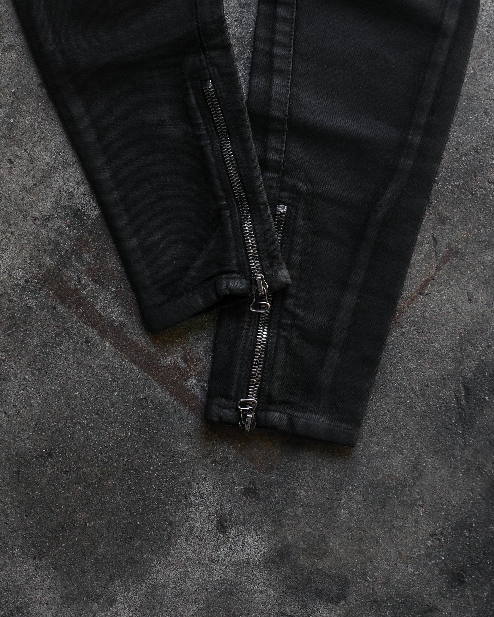 Balmain 2009/2010 Waxed Biker Denim