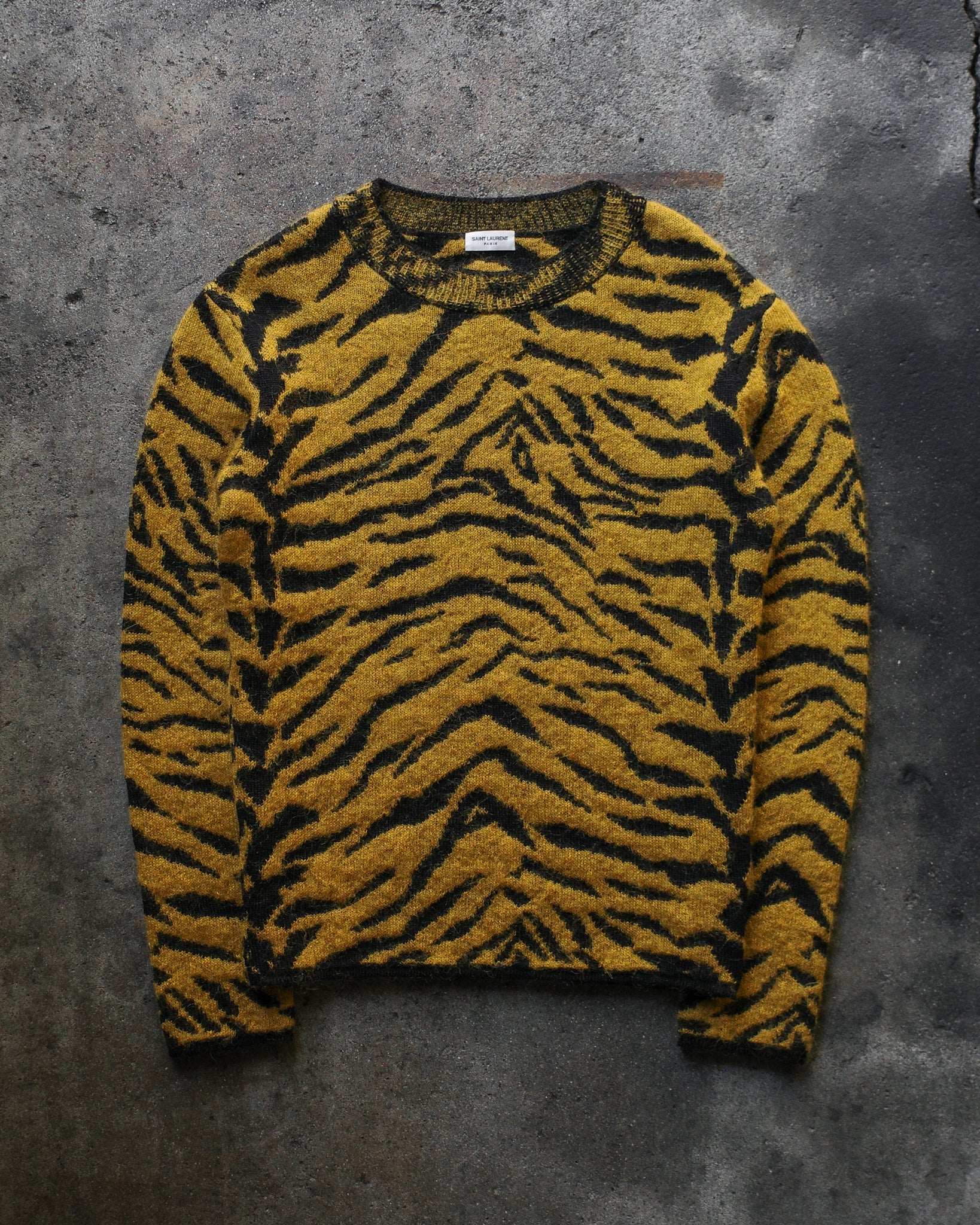 Saint Laurent Paris 2019 Tiger Print Sweater