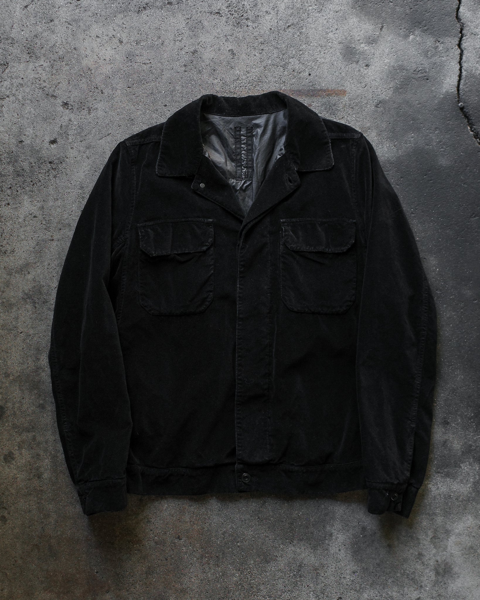 Rick Owens Velvet Worker Jacket