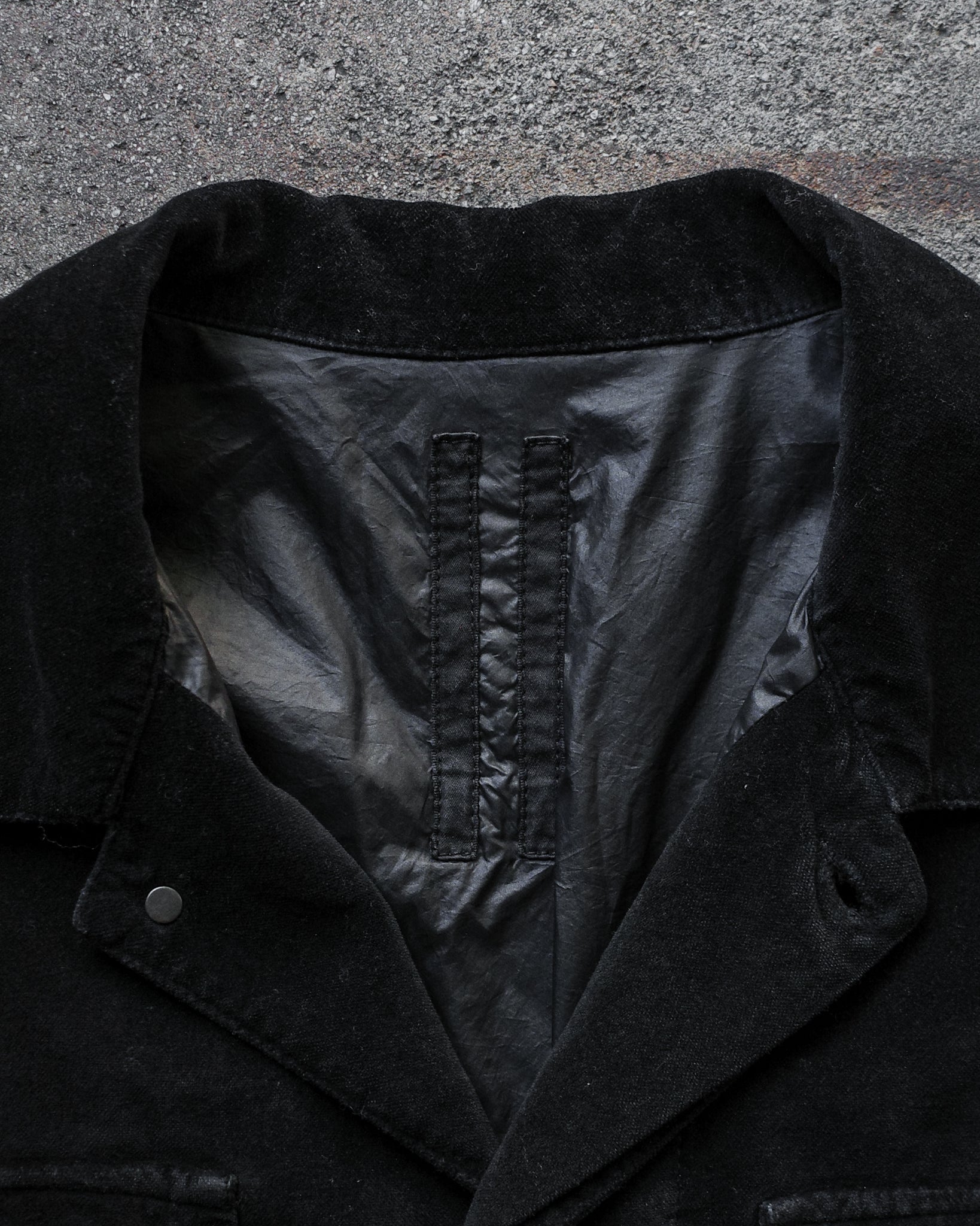 Rick Owens Velvet Worker Jacket