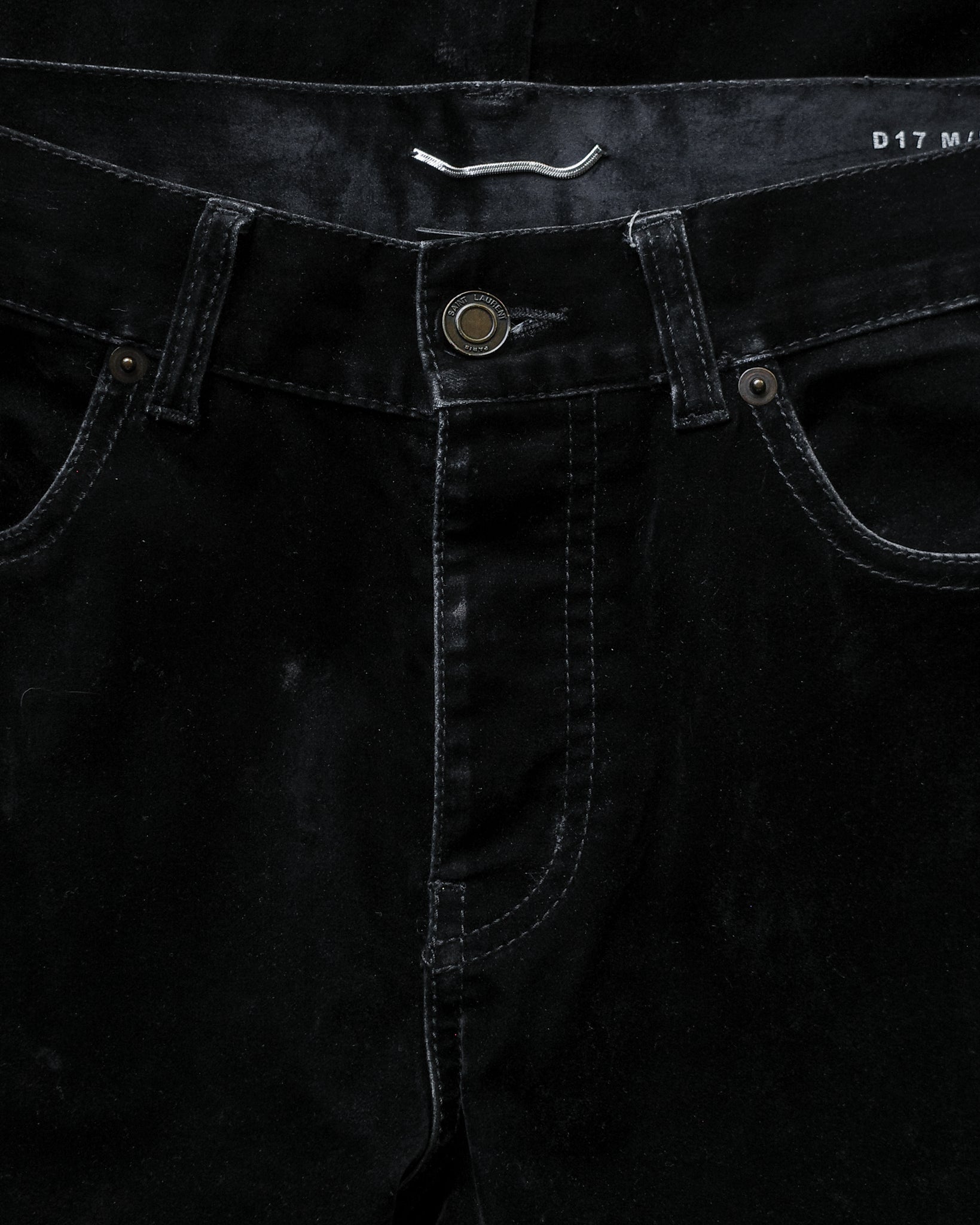 Saint Laurent Paris 2018 D17 Velvet Denim