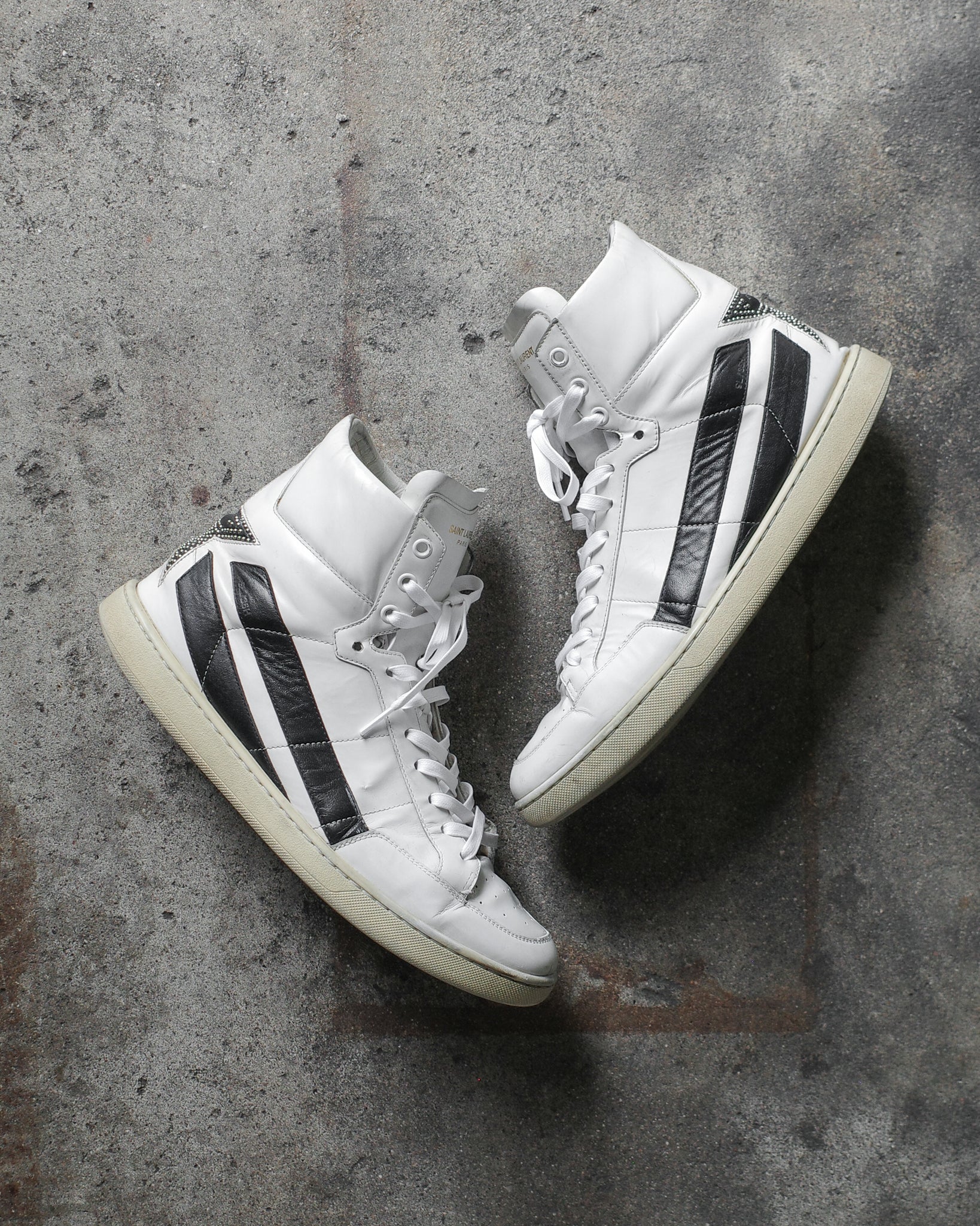satuki　SAINT LAURENT paris 2016ss Saint Laurent Paris FW16 SL/36H Star Hi-Top Sneakers – BLINDATE INC