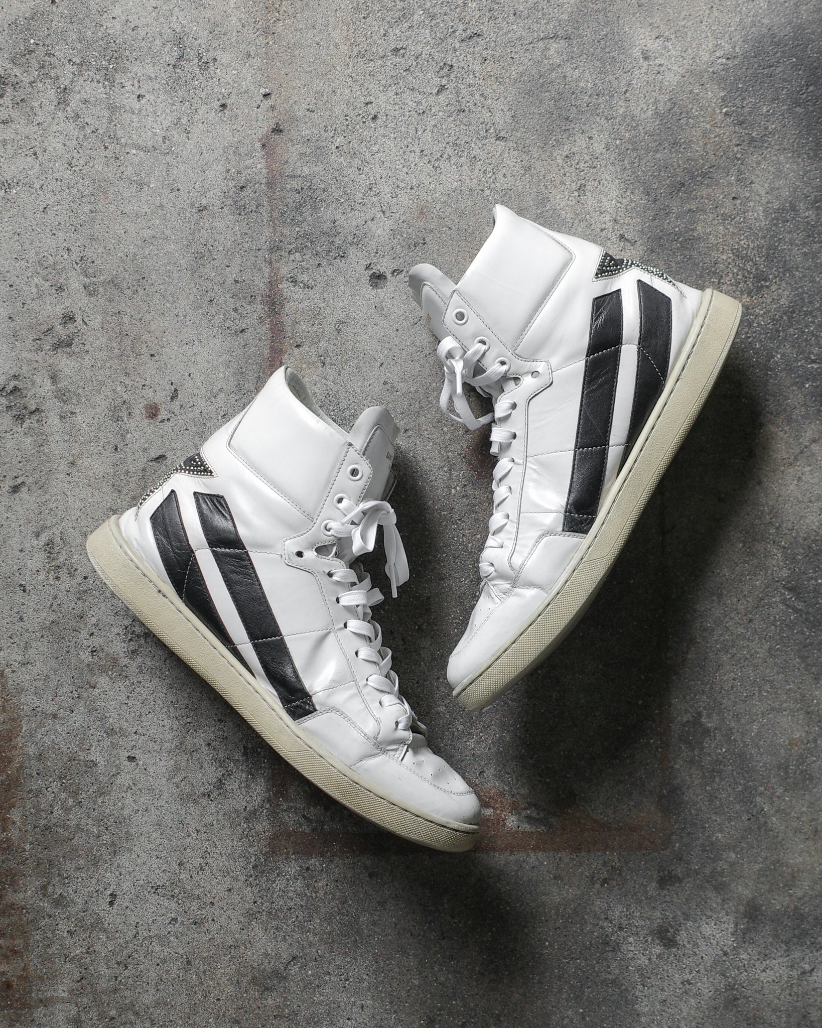 Saint Laurent Paris FW16 SL/36H Star Hi-Top Sneakers – BLINDATE INC