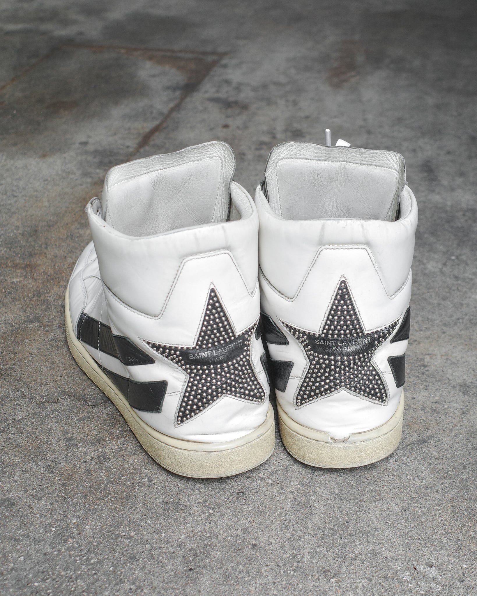 Saint Laurent Paris FW16 SL/36H Star Hi-Top Sneakers – BLINDATE INC