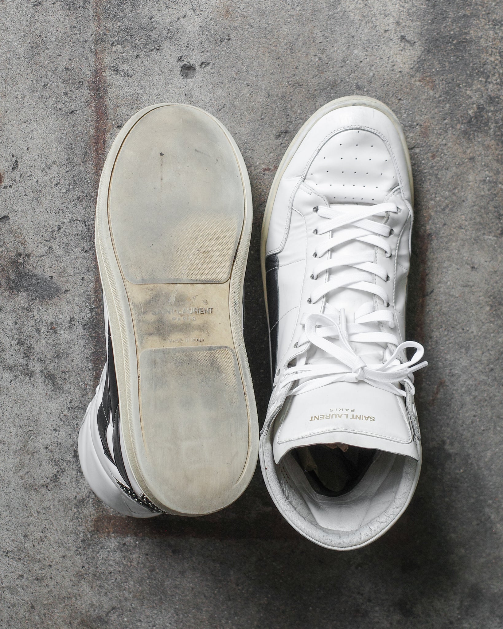 Saint Laurent Paris FW16 SL/36H Star Hi-Top Sneakers – BLINDATE INC