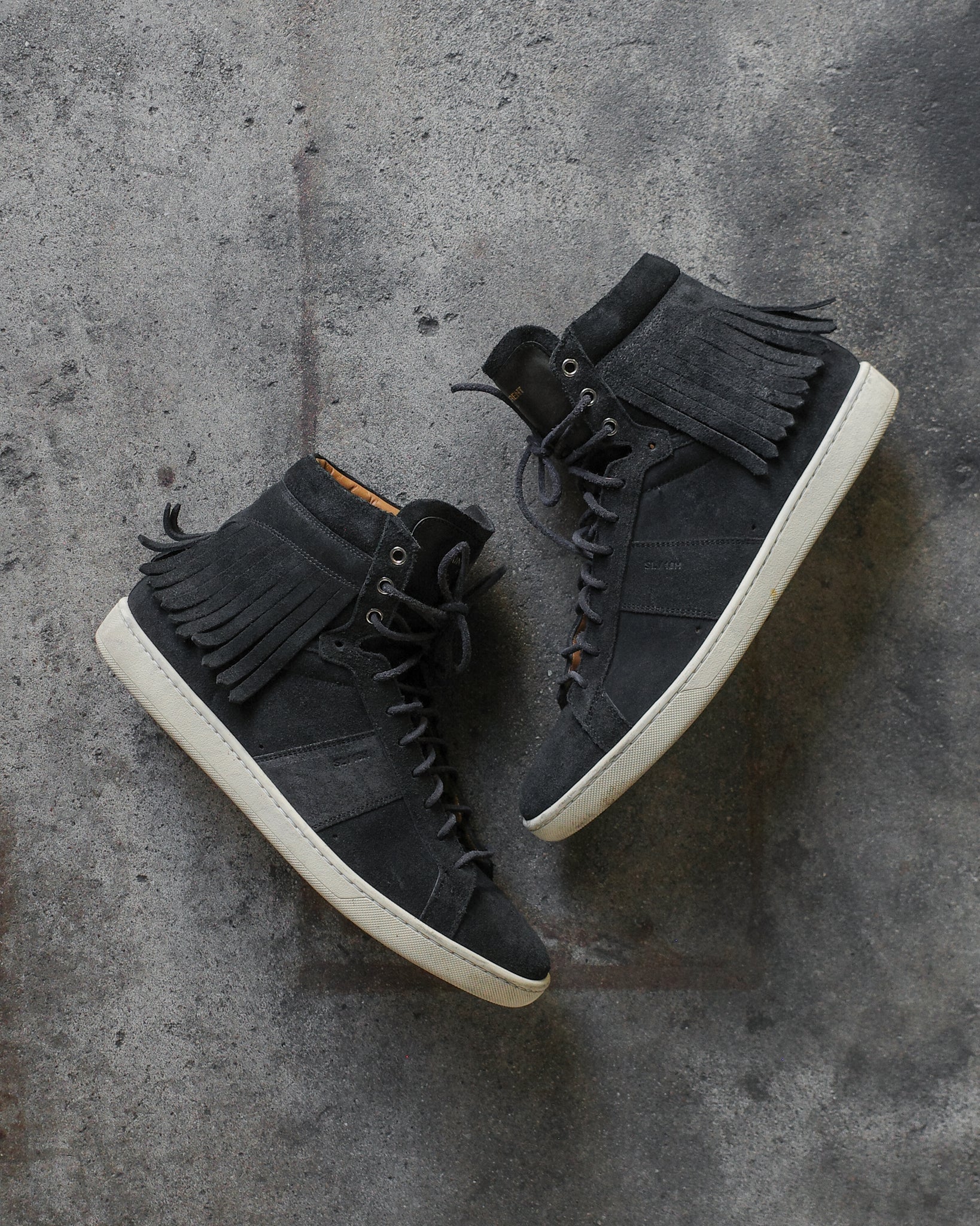 Saint Laurent Paris FW14 SL/18H Fringed Sneakers – BLINDATE INC