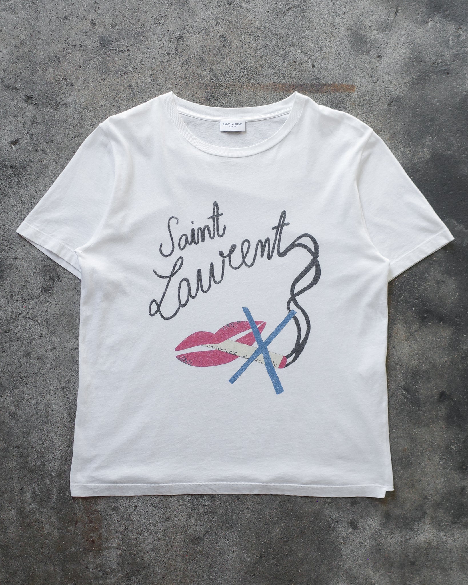 な*る様 SAINT LAURENT PARIS 17aw smoking ri Saint Laurent Paris 2017 No Smoking Tee – BLINDATE INC