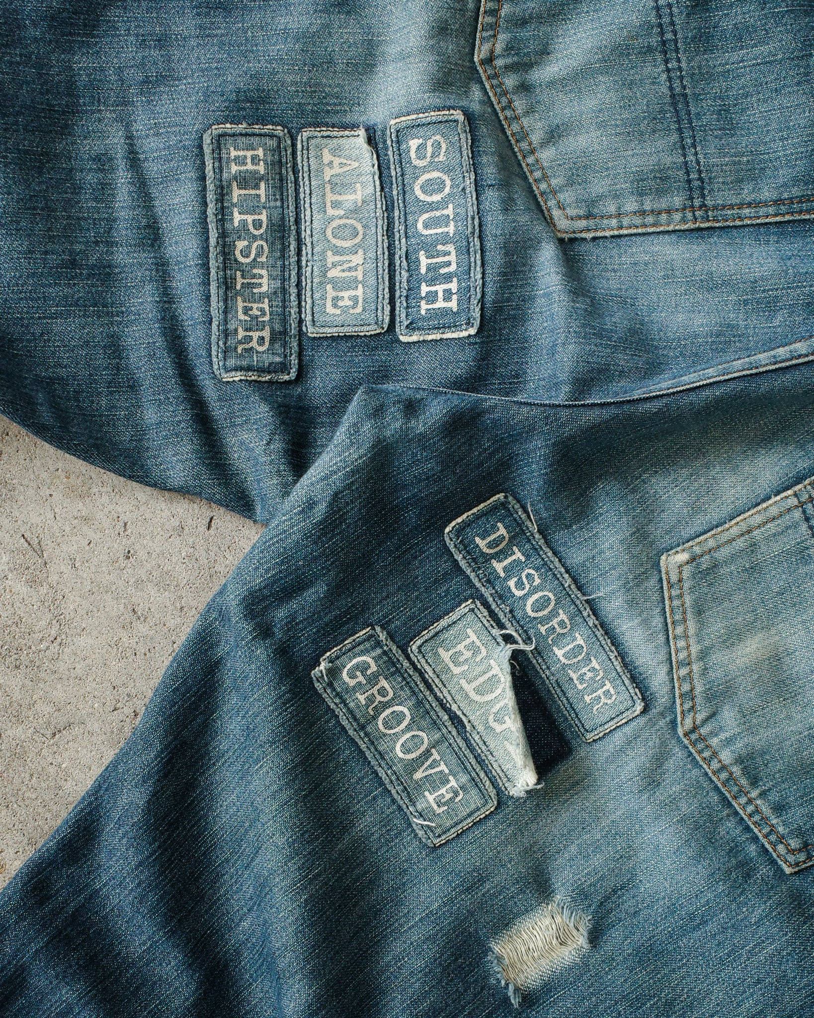 Number (N)ine SS02 Patched Denim